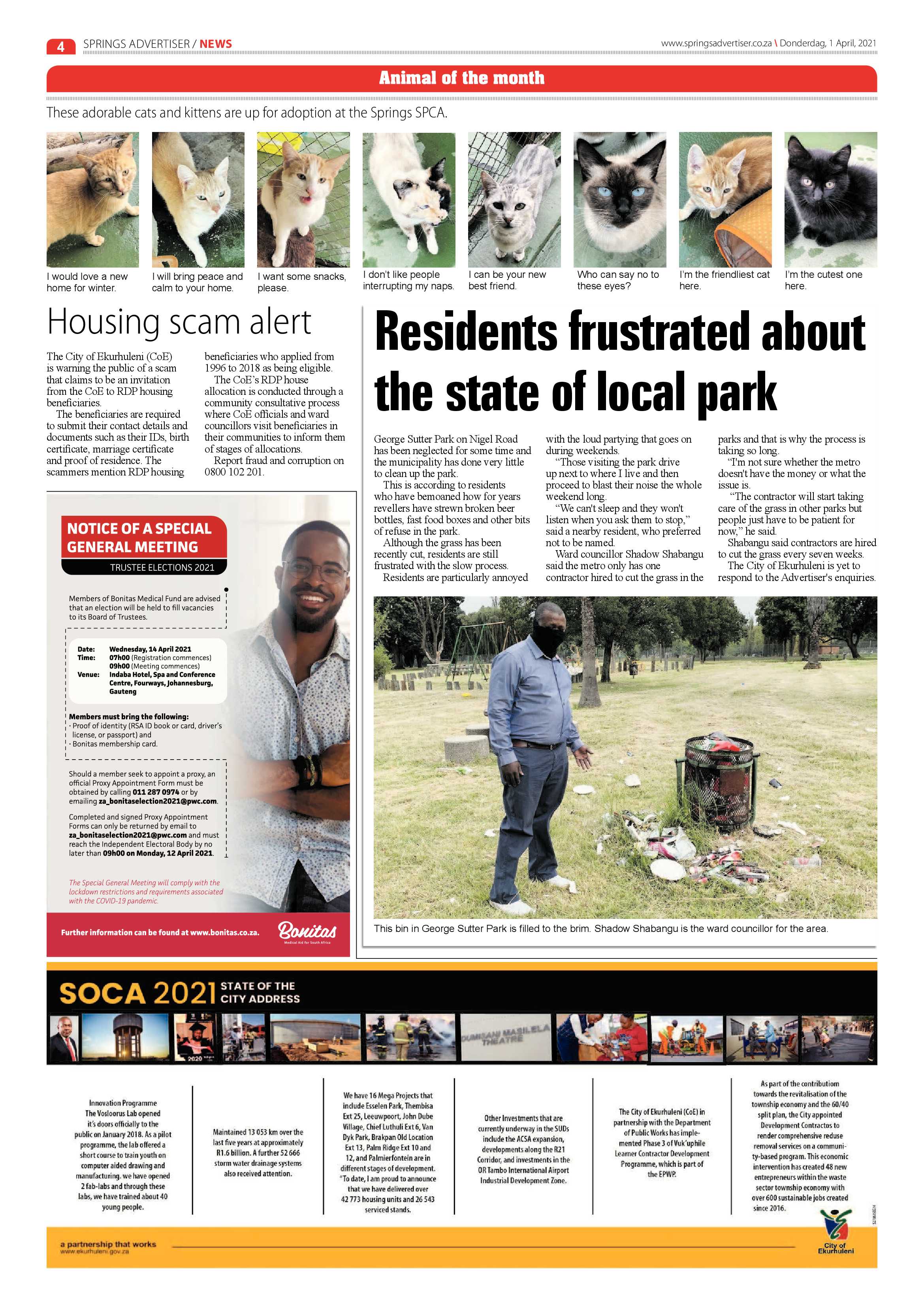 Springs Advertiser 31 March 2021 page 4