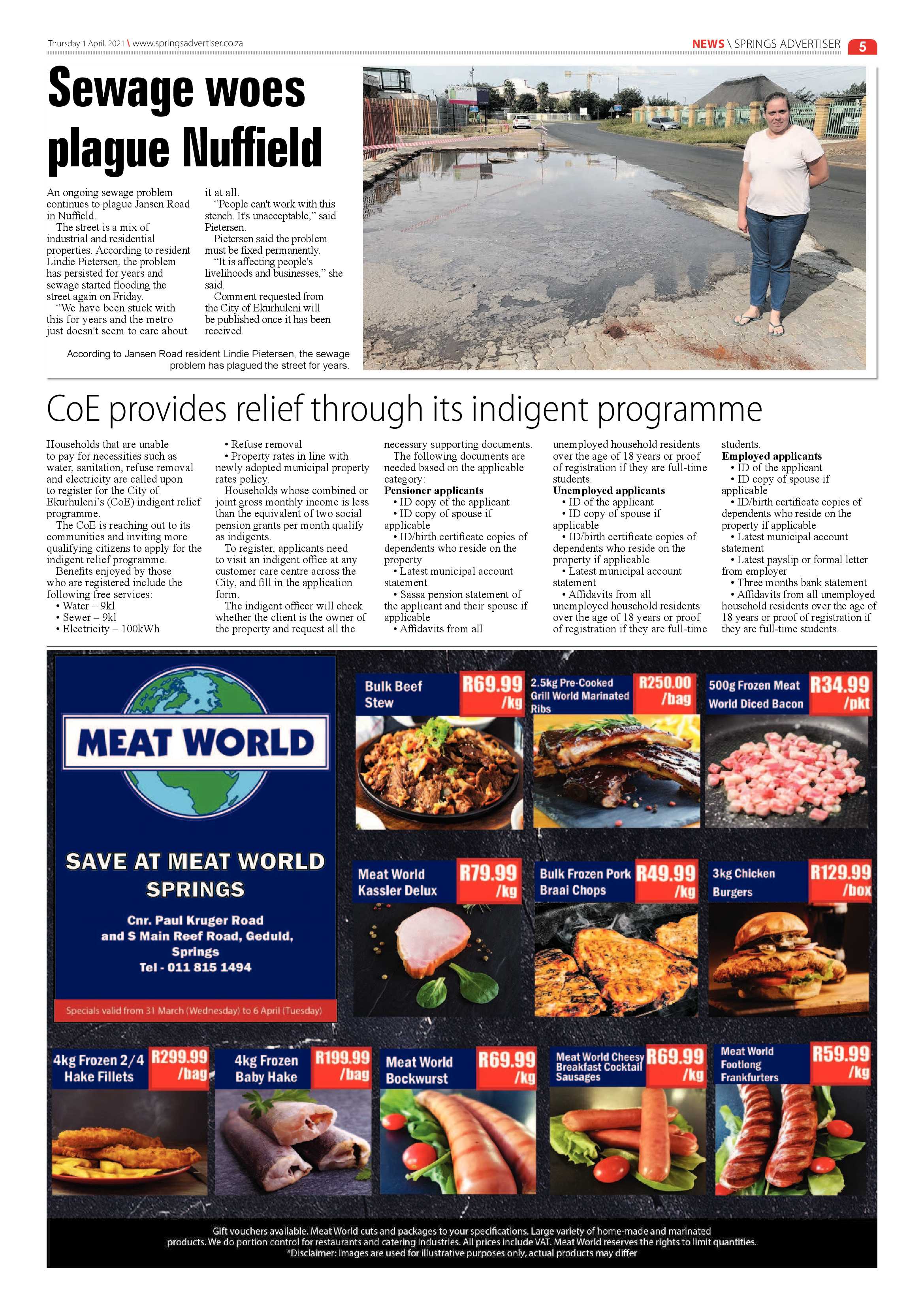 Springs Advertiser 31 March 2021 page 5