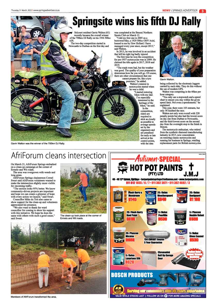 Springs Advertiser 31 March 2022 page 3