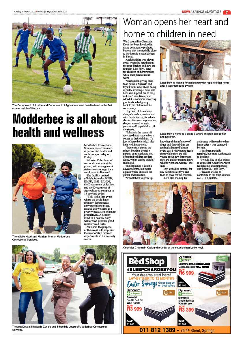 Springs Advertiser 31 March 2022 page 7