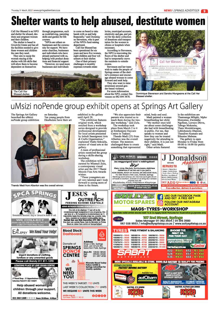 Springs Advertiser 31 March 2022 page 9
