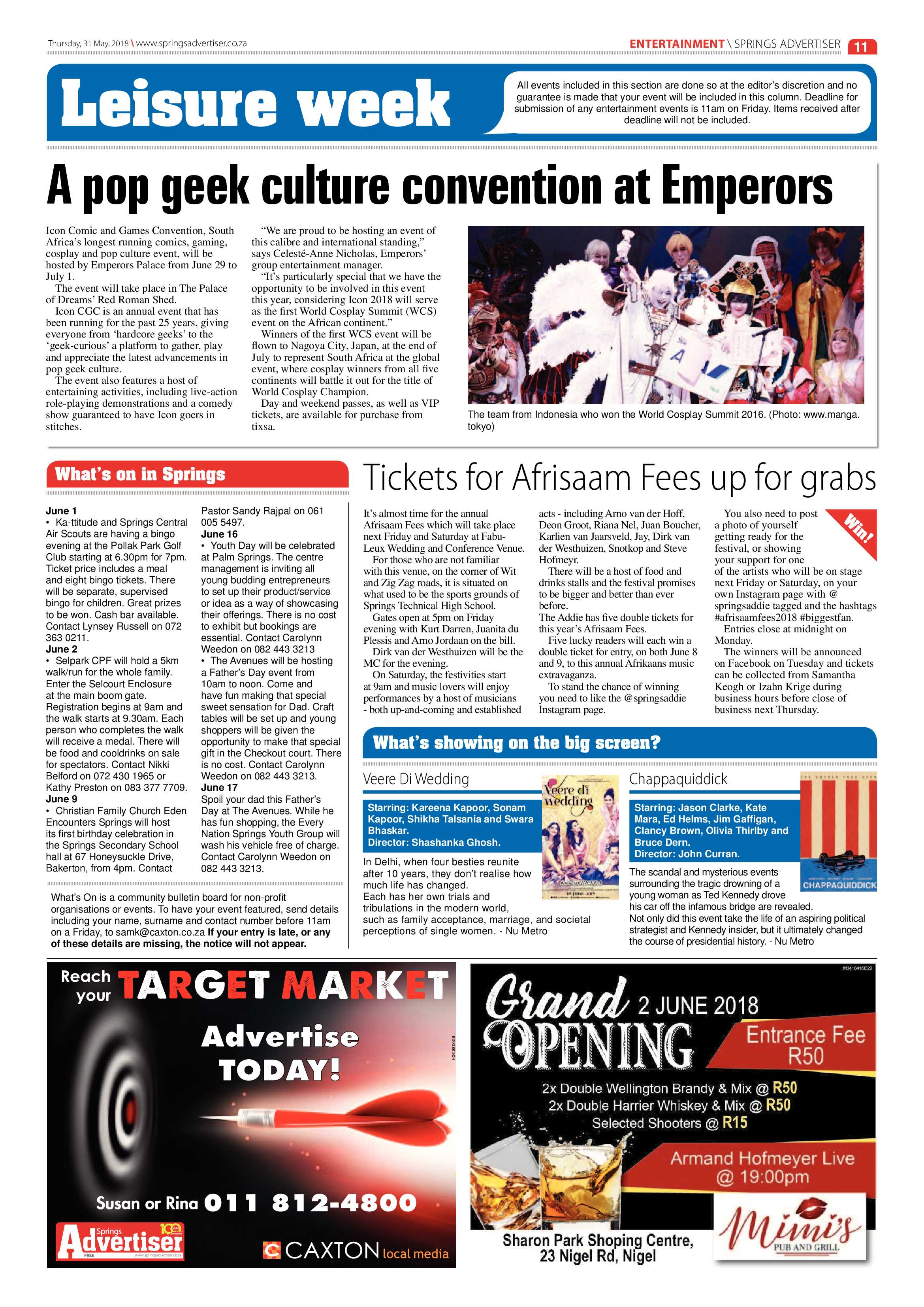 Springs Advertiser 31 May 2018 page 11