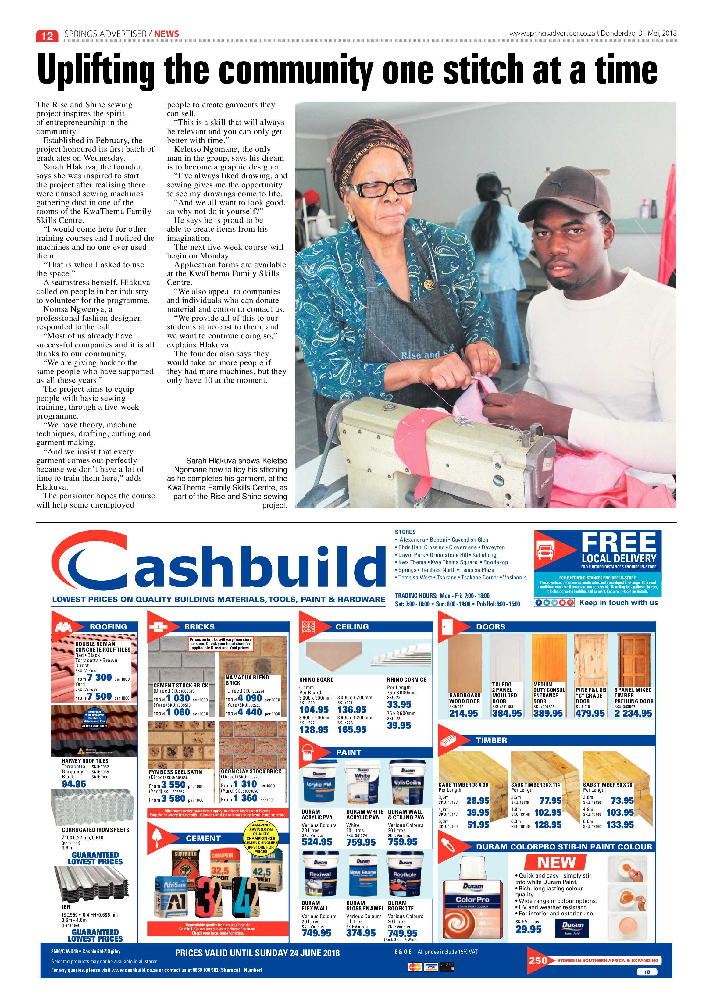 Springs Advertiser 31 May 2018 page 12