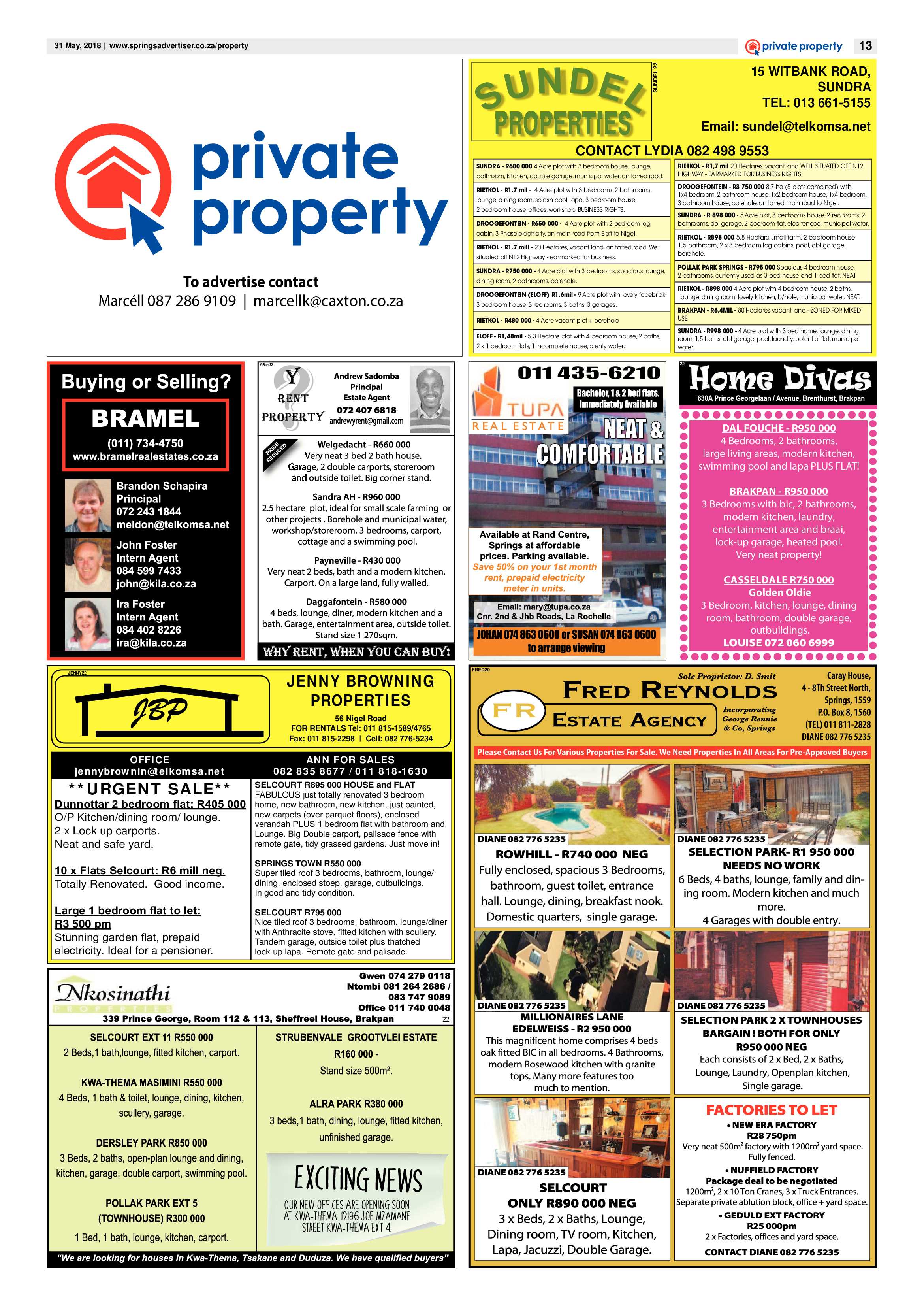 Springs Advertiser 31 May 2018 page 13