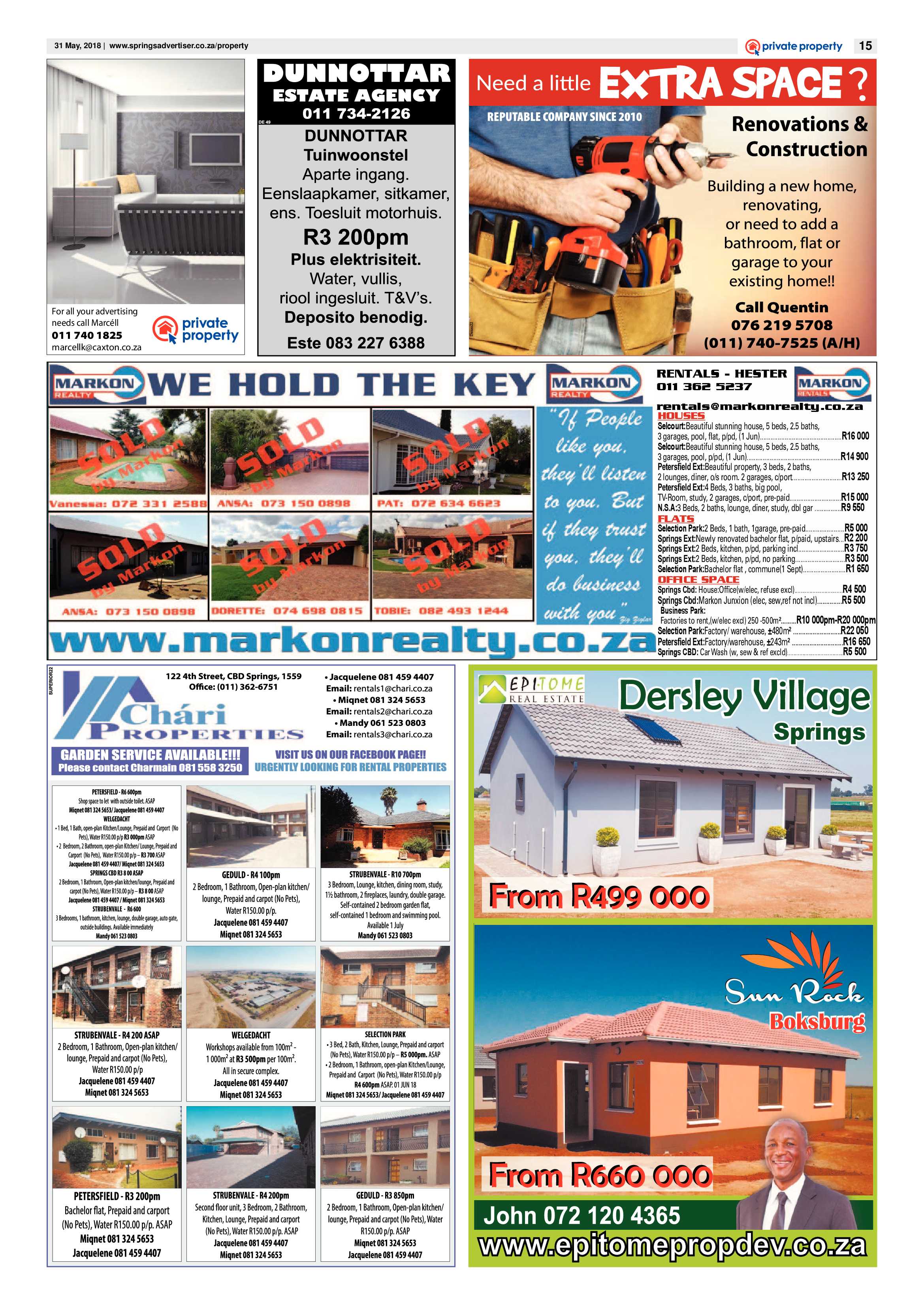 Springs Advertiser 31 May 2018 page 15