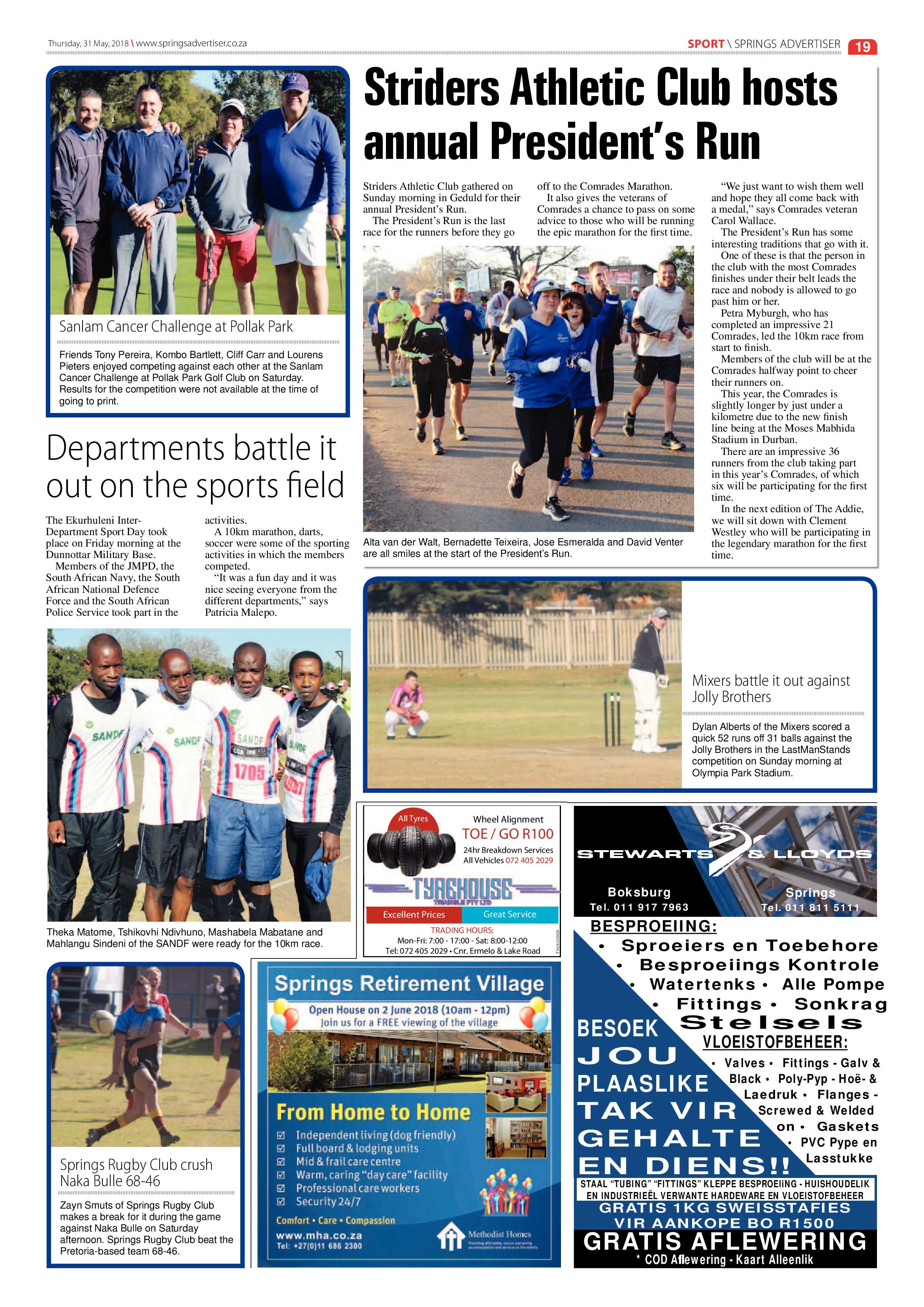 Springs Advertiser 31 May 2018 page 19