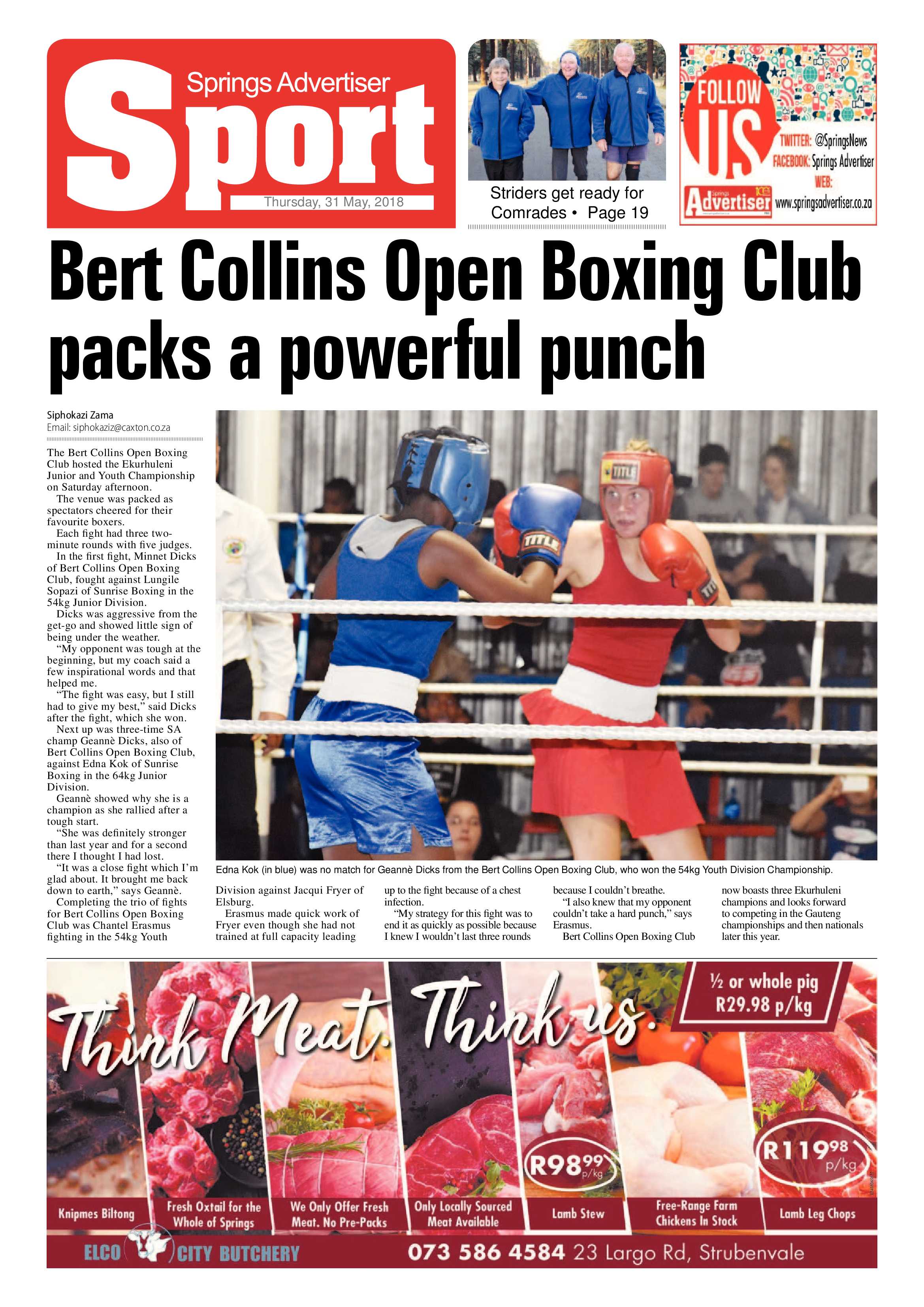 Springs Advertiser 31 May 2018 page 20