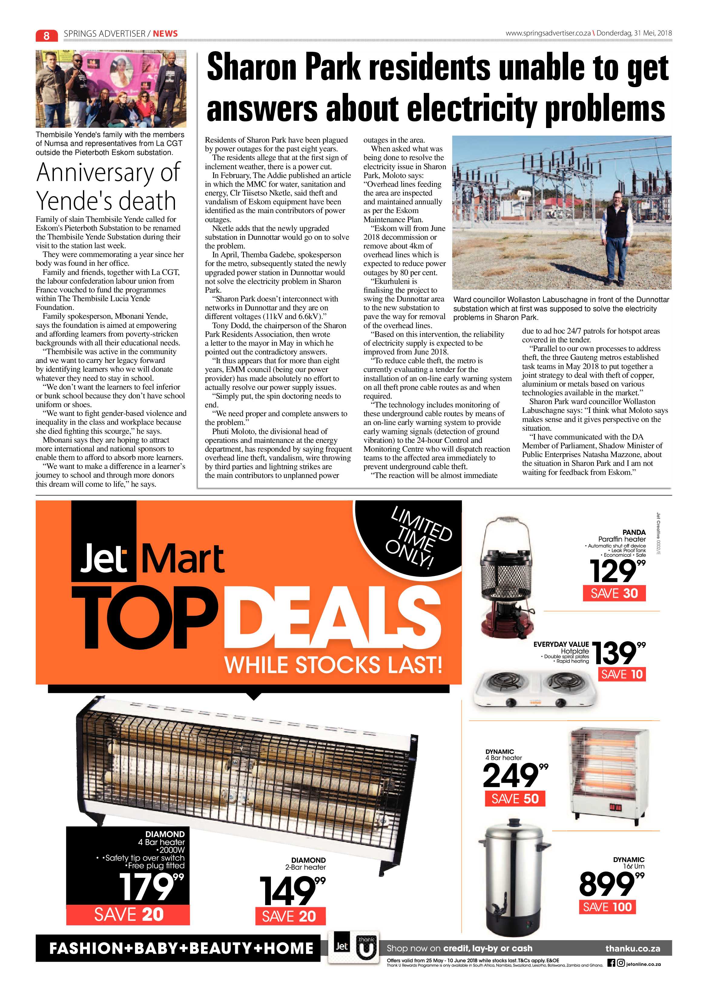 Springs Advertiser 31 May 2018 page 8
