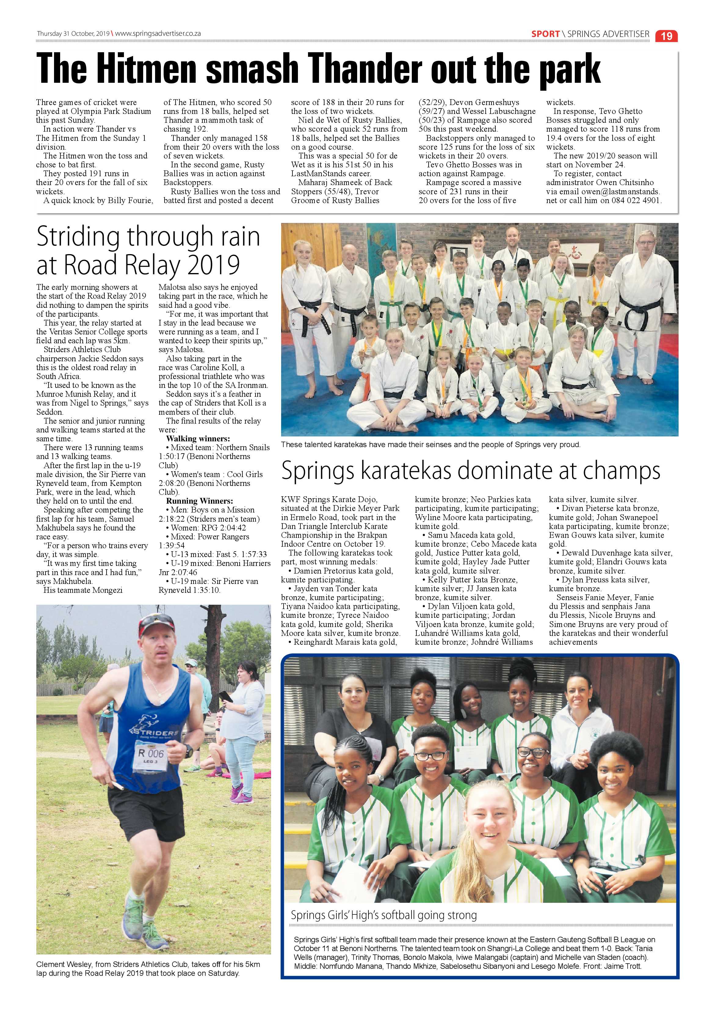 Springs Advertiser 31 October 2019 page 19