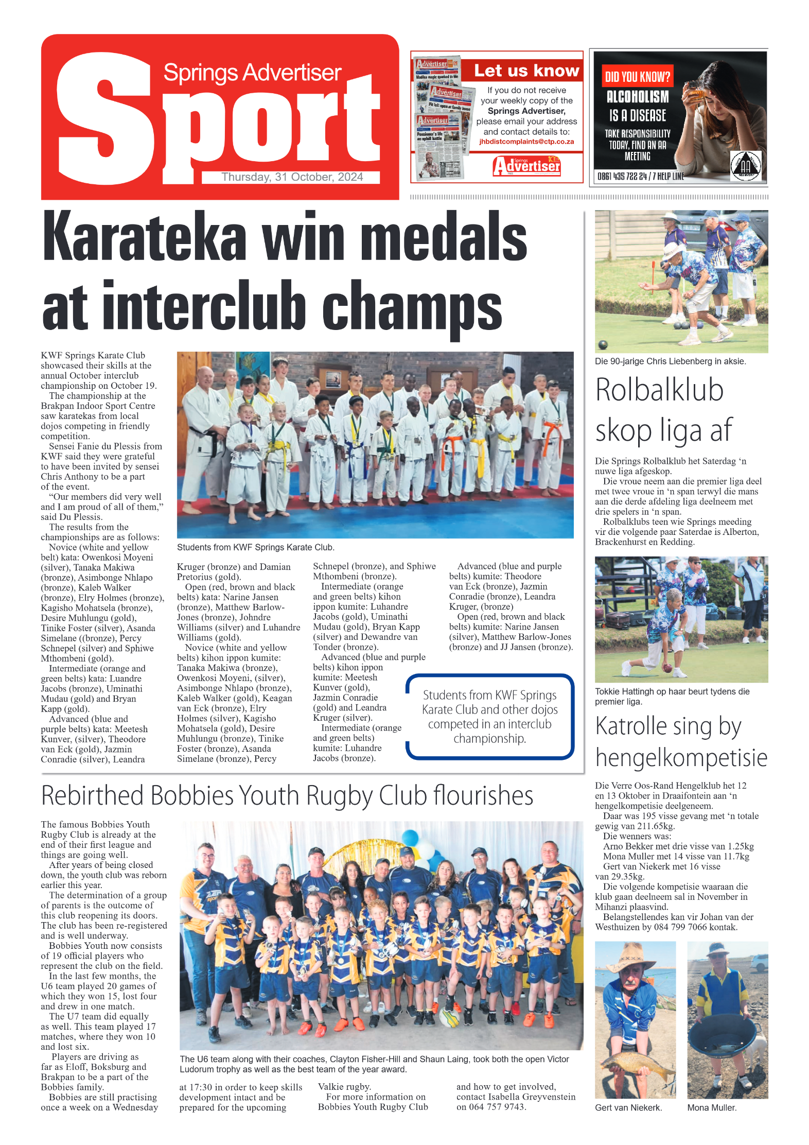 Springs Advertiser 31 October 2024 page 20