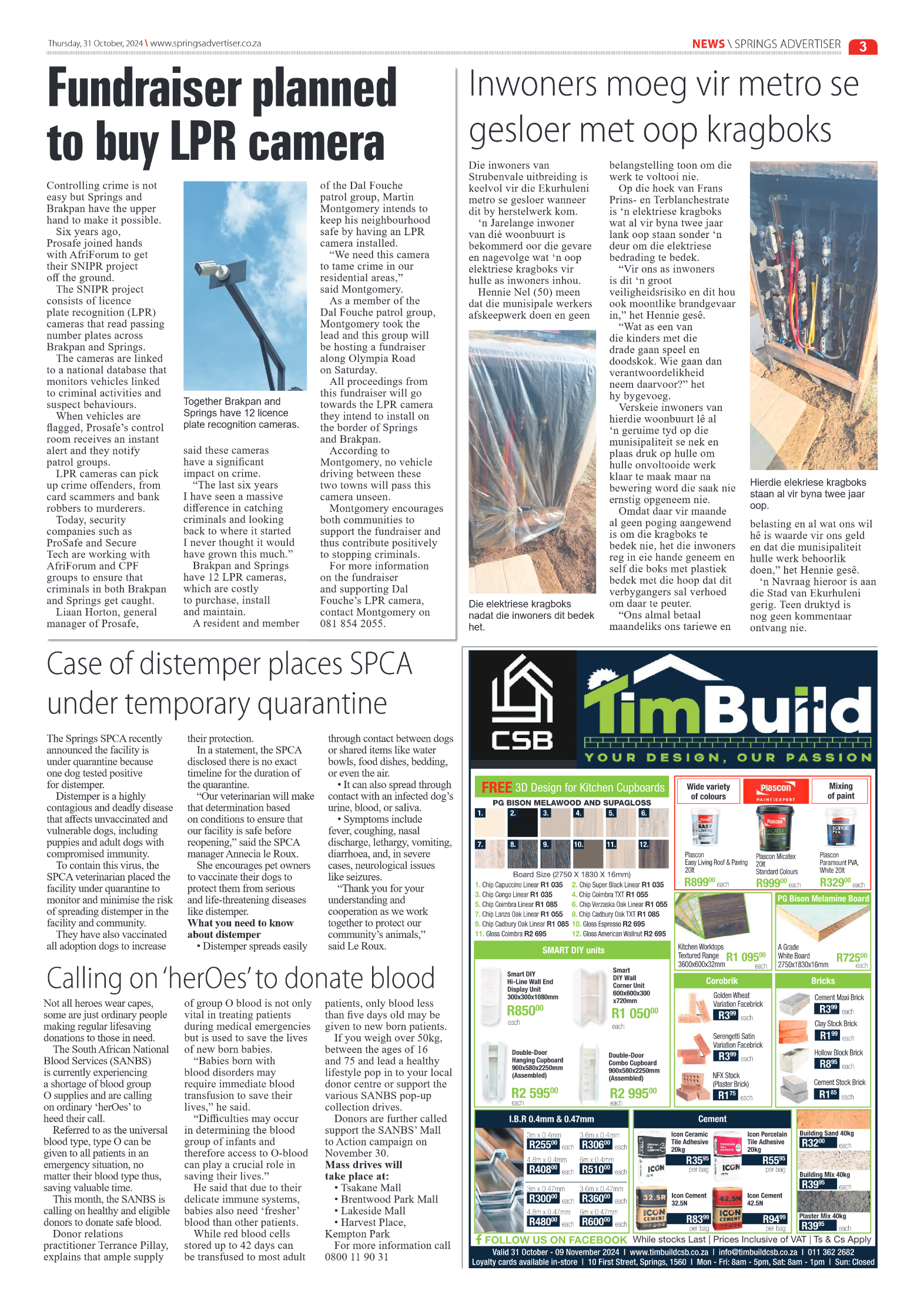 Springs Advertiser 31 October 2024 page 3