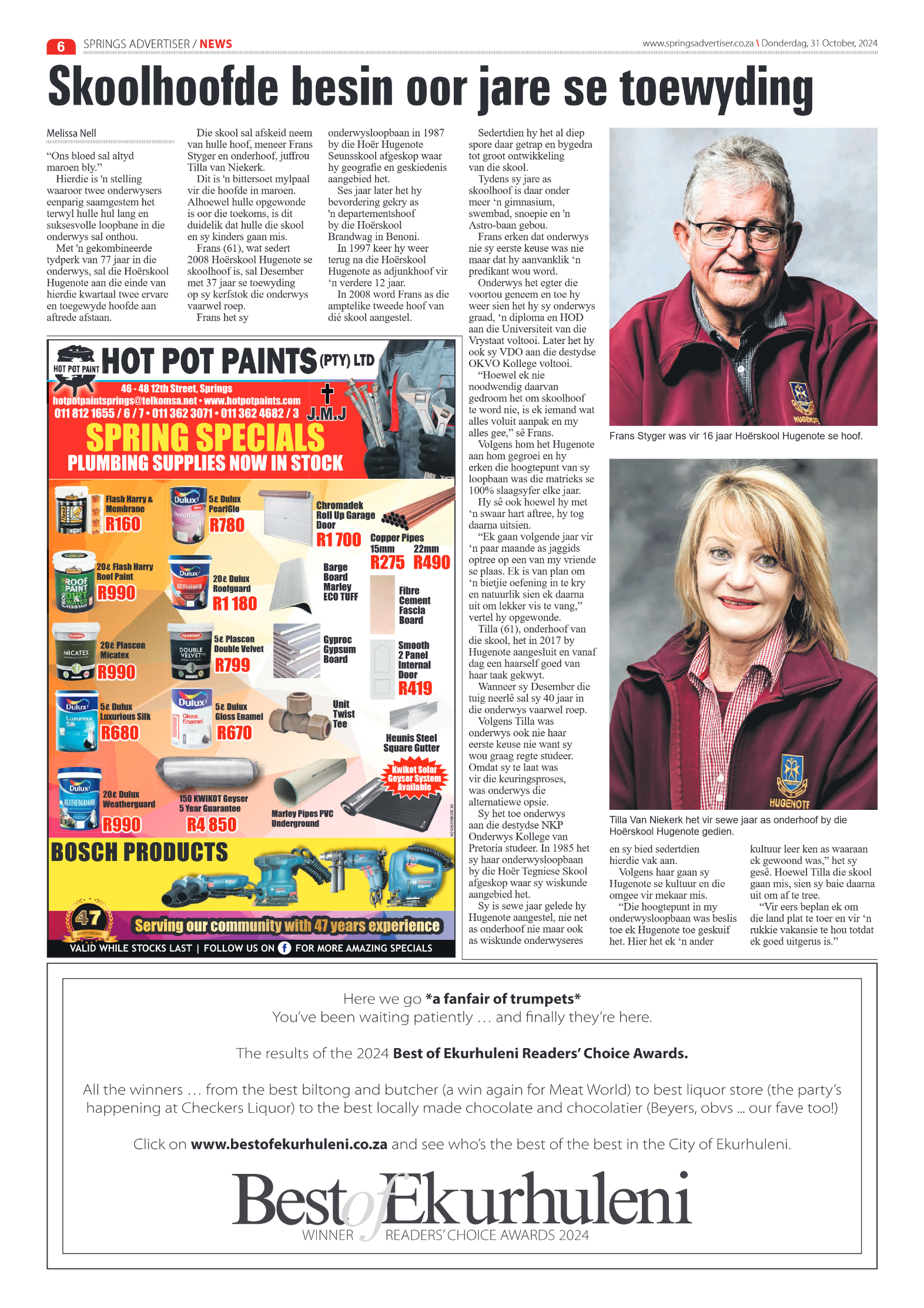 Springs Advertiser 31 October 2024 page 6