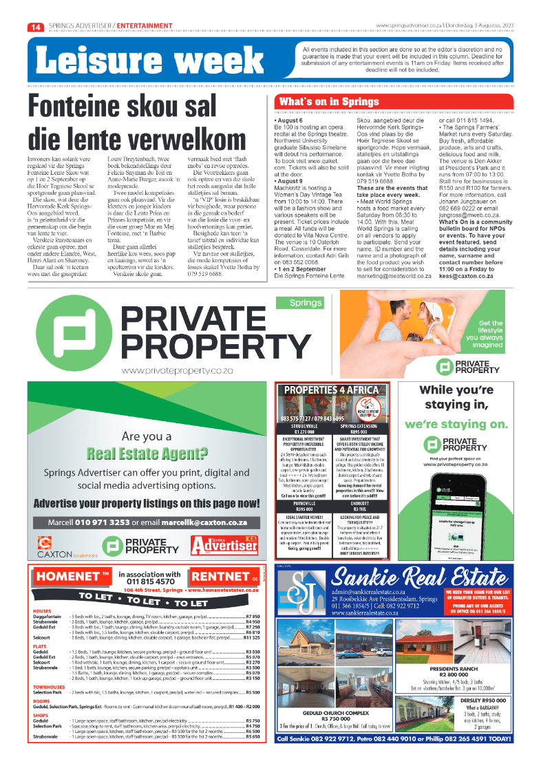 Springs Advertiser 3 August 2023 page 14