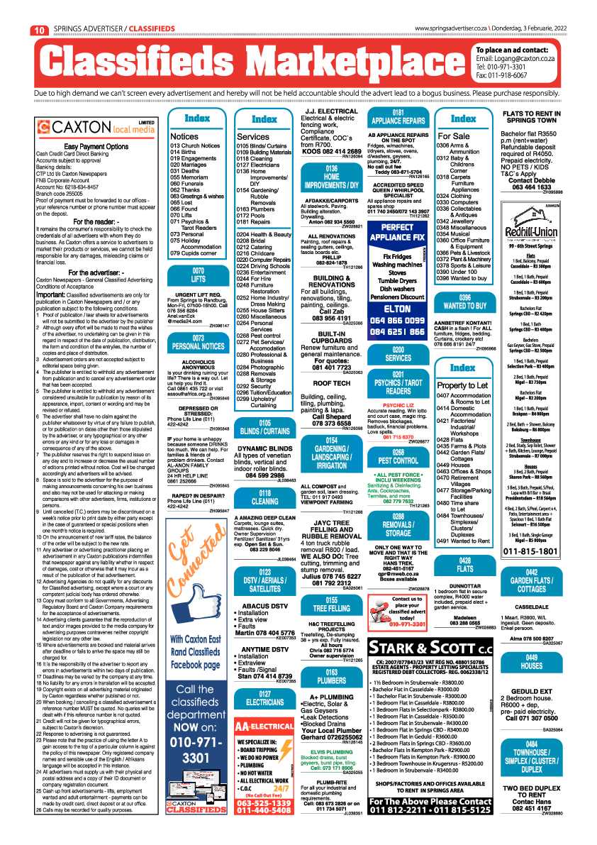 Springs Advertiser 3 February 2022 page 10