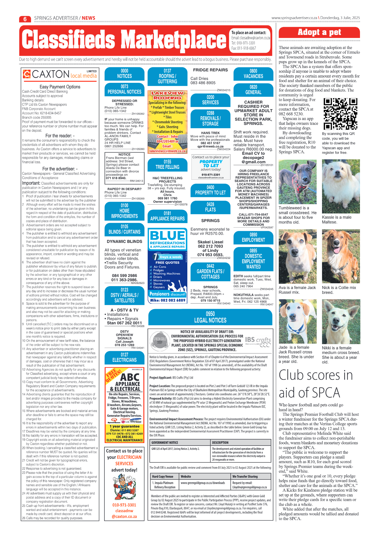 Springs Advertiser 3 July 2025 page 6