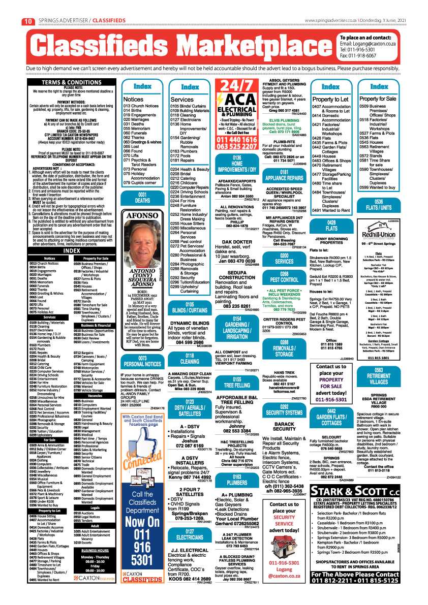Springs Advertiser 3 June 2021 page 10