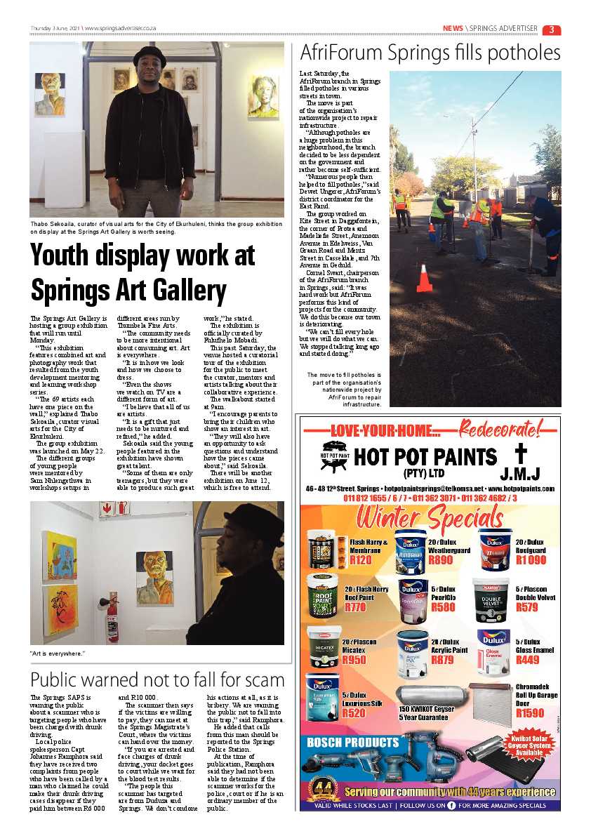 Springs Advertiser 3 June 2021 page 3