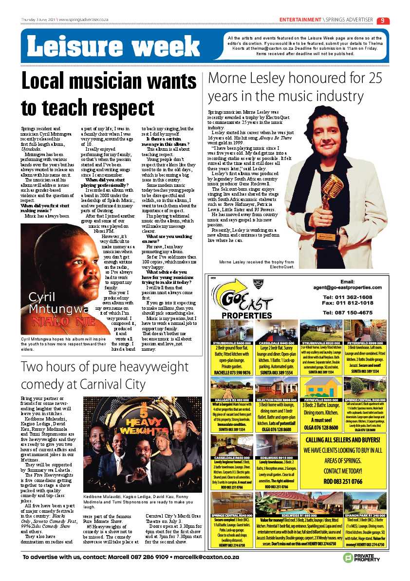 Springs Advertiser 3 June 2021 page 9