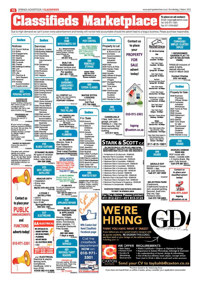 Springs Advertiser 3 March 2022 page 10