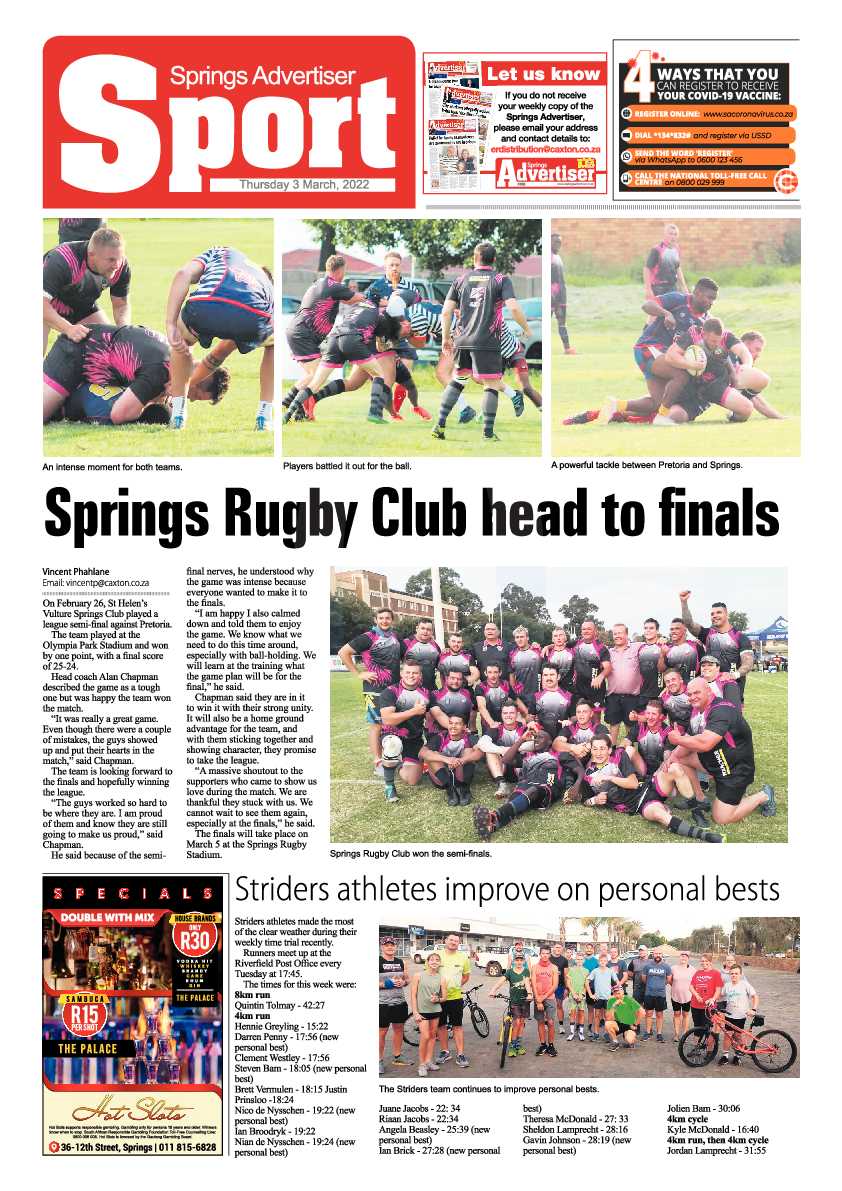 Springs Advertiser 3 March 2022 page 12