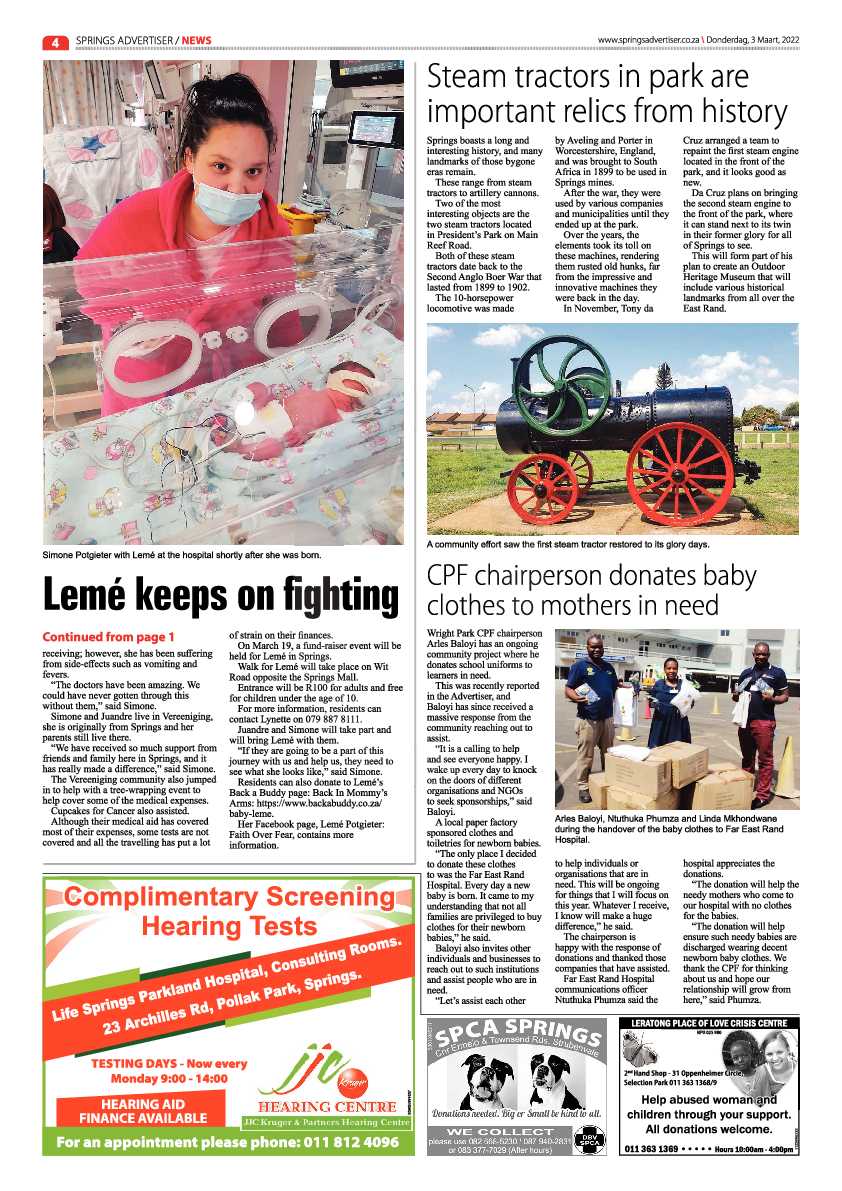 Springs Advertiser 3 March 2022 page 4