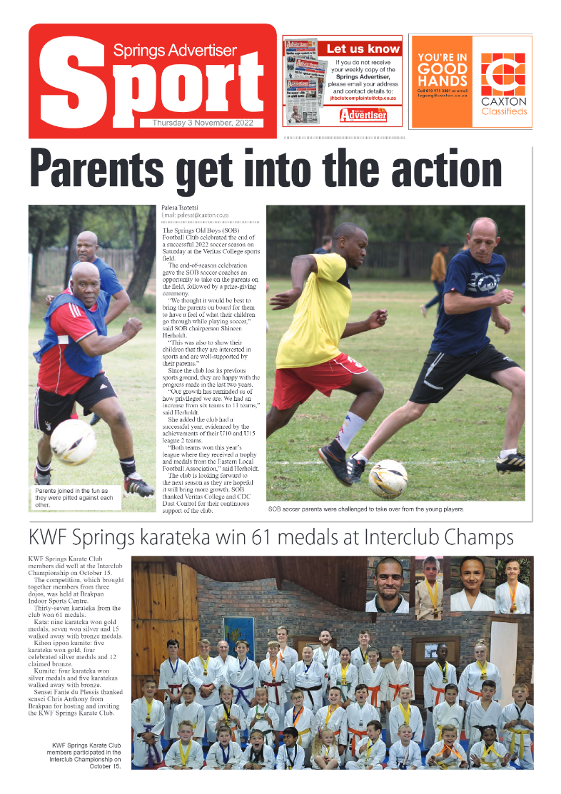 Springs Advertiser 3 Nov 2022 page 20