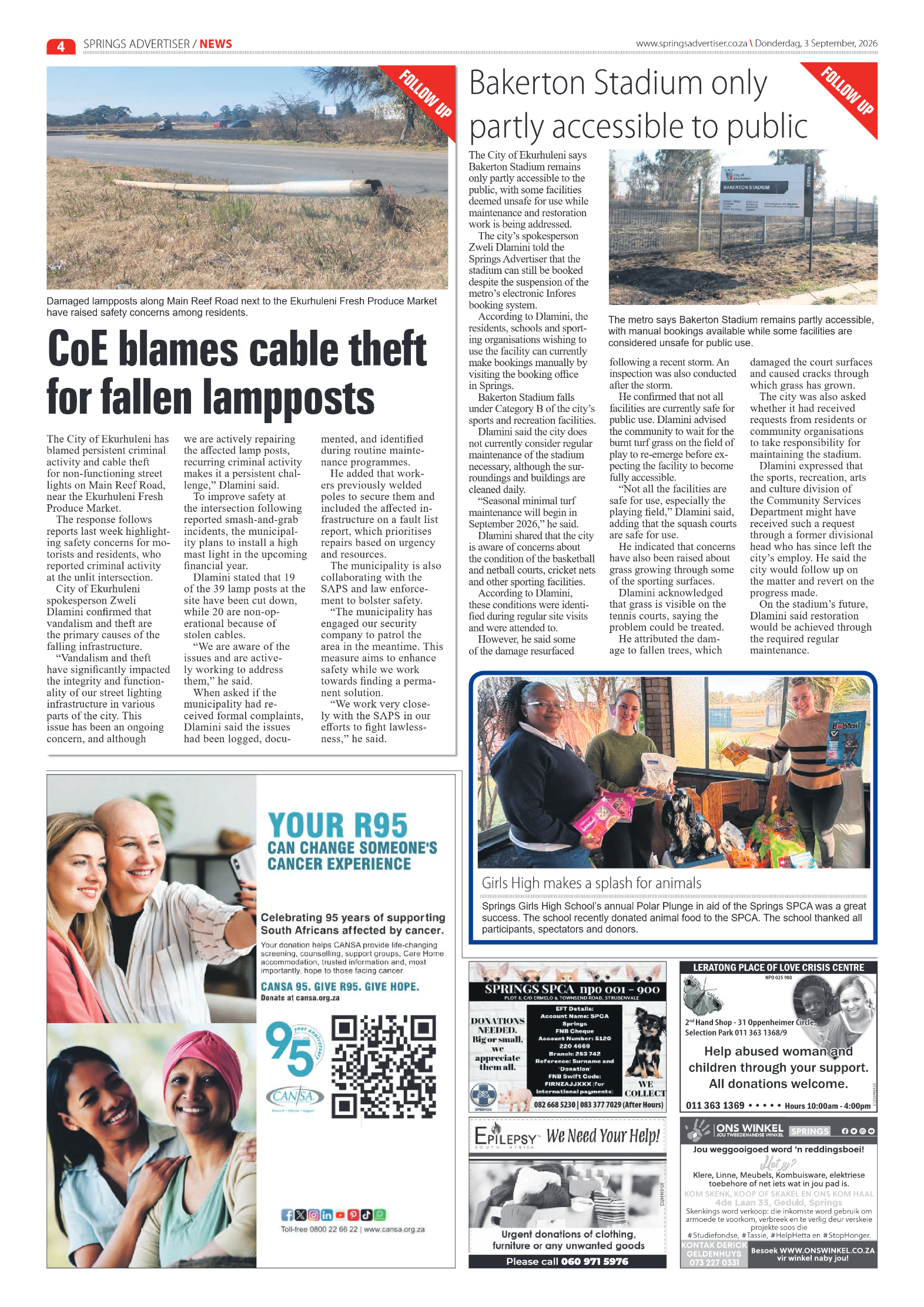 Springs Advertiser 3 September 2026 page 4