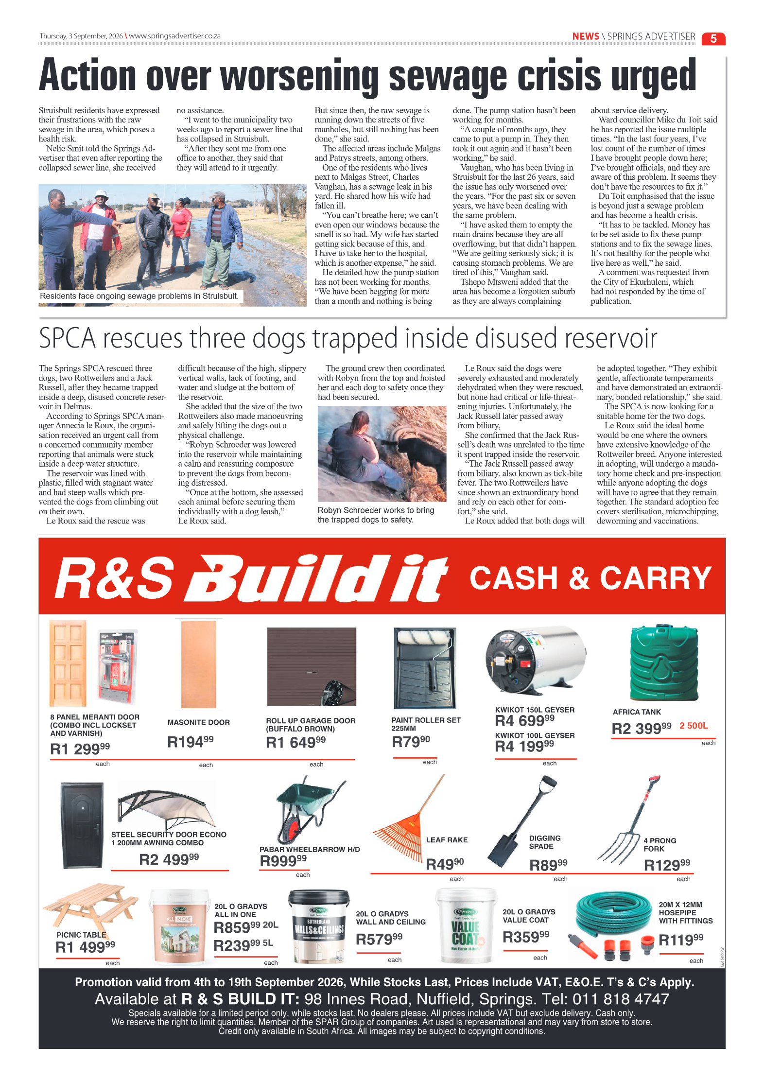 Springs Advertiser 3 September 2026 page 5