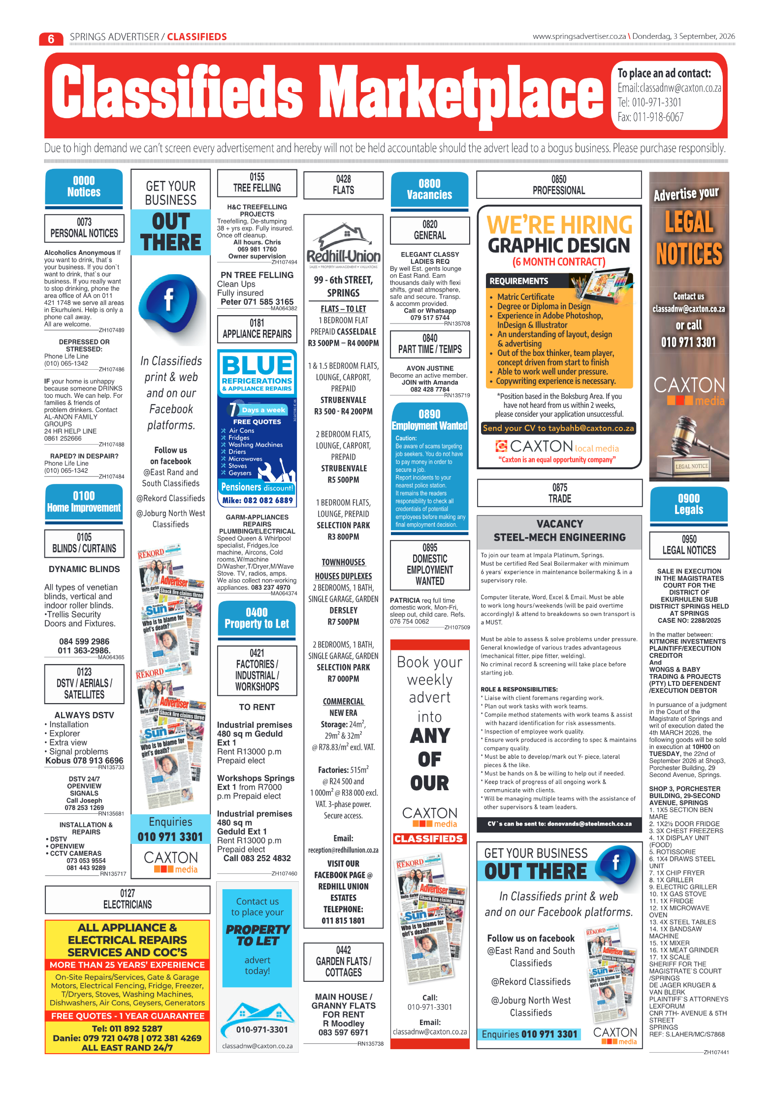 Springs Advertiser 3 September 2026 page 6