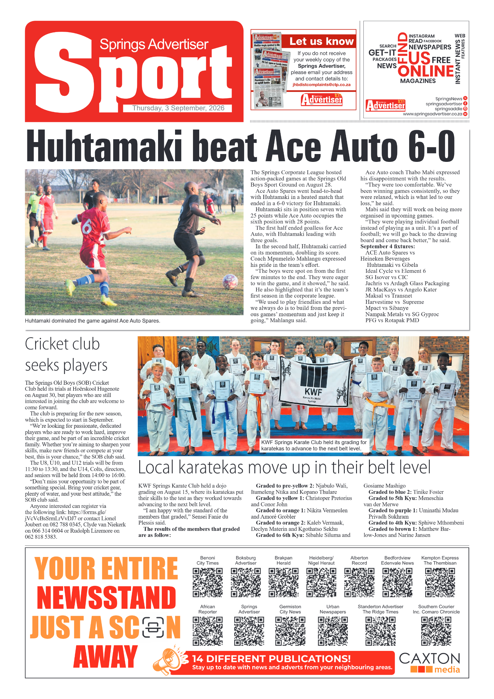 Springs Advertiser 3 September 2026 page 8
