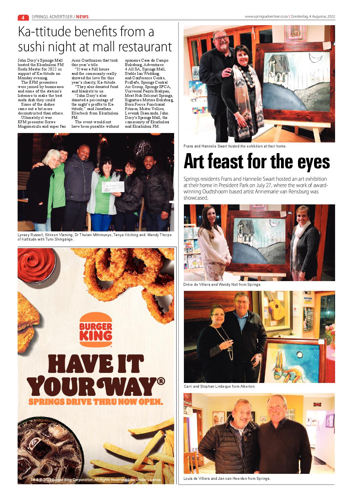Springs Advertiser 4 August 2022 page 4