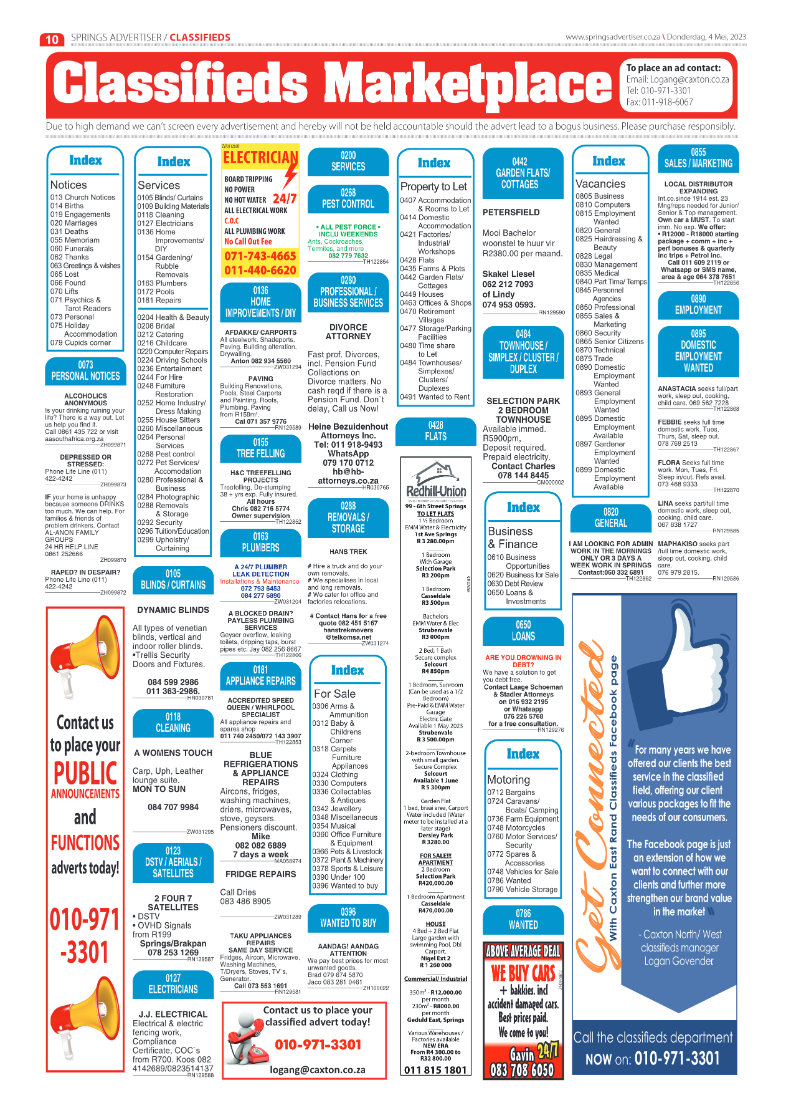 Springs Advertiser 4 May 2023 page 10