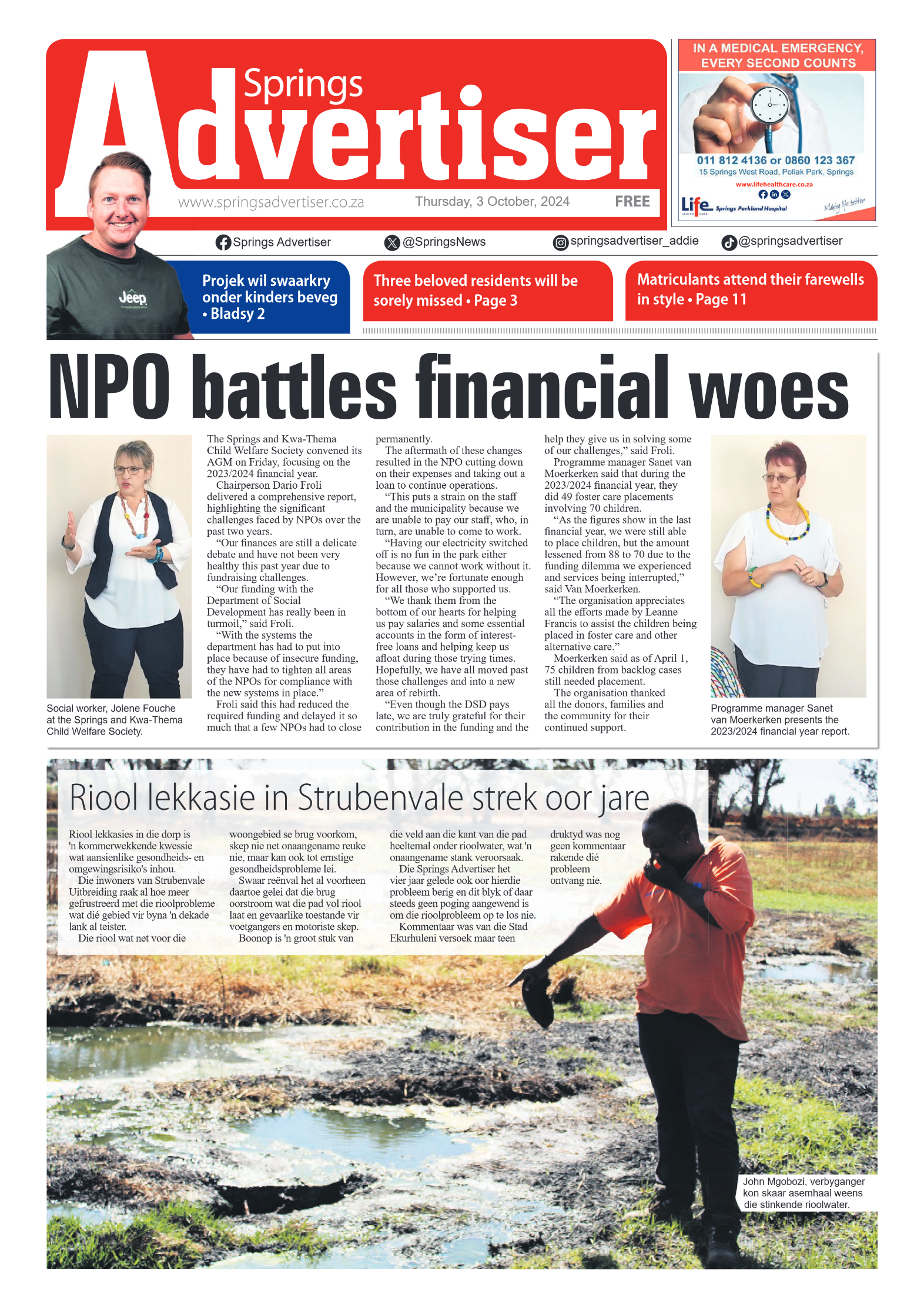 Springs Advertiser 4 October 2024 page 1