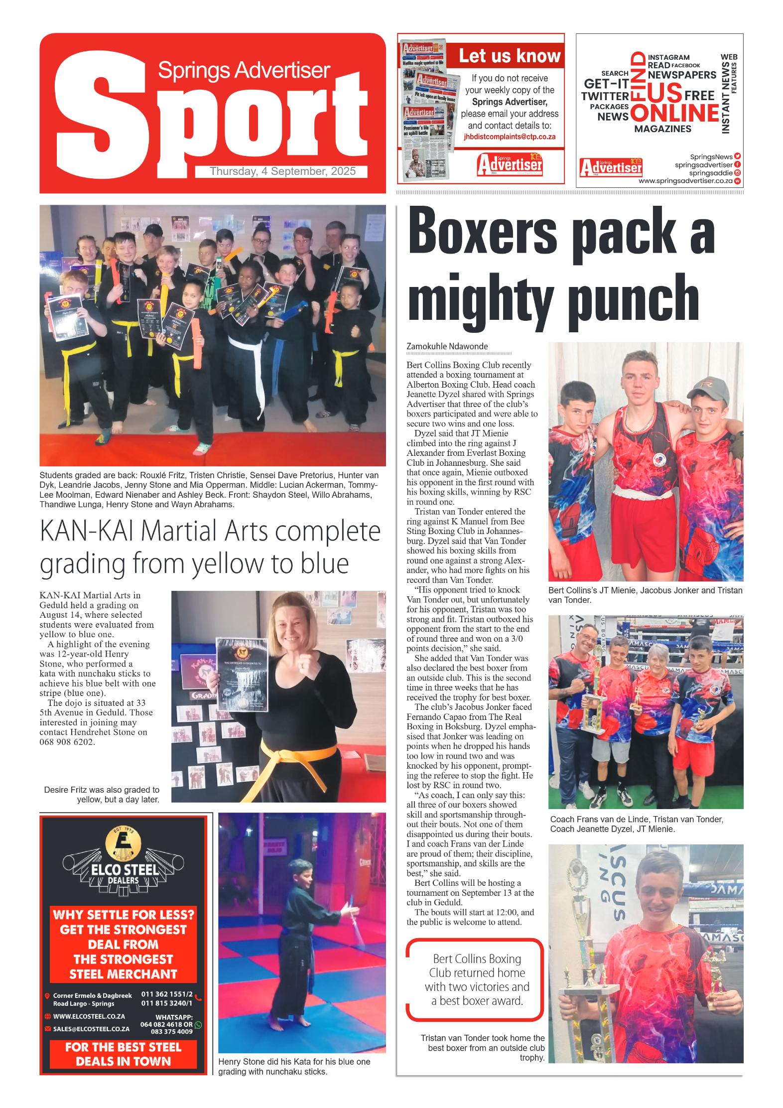 Springs Advertiser 4 September 2025 page 8