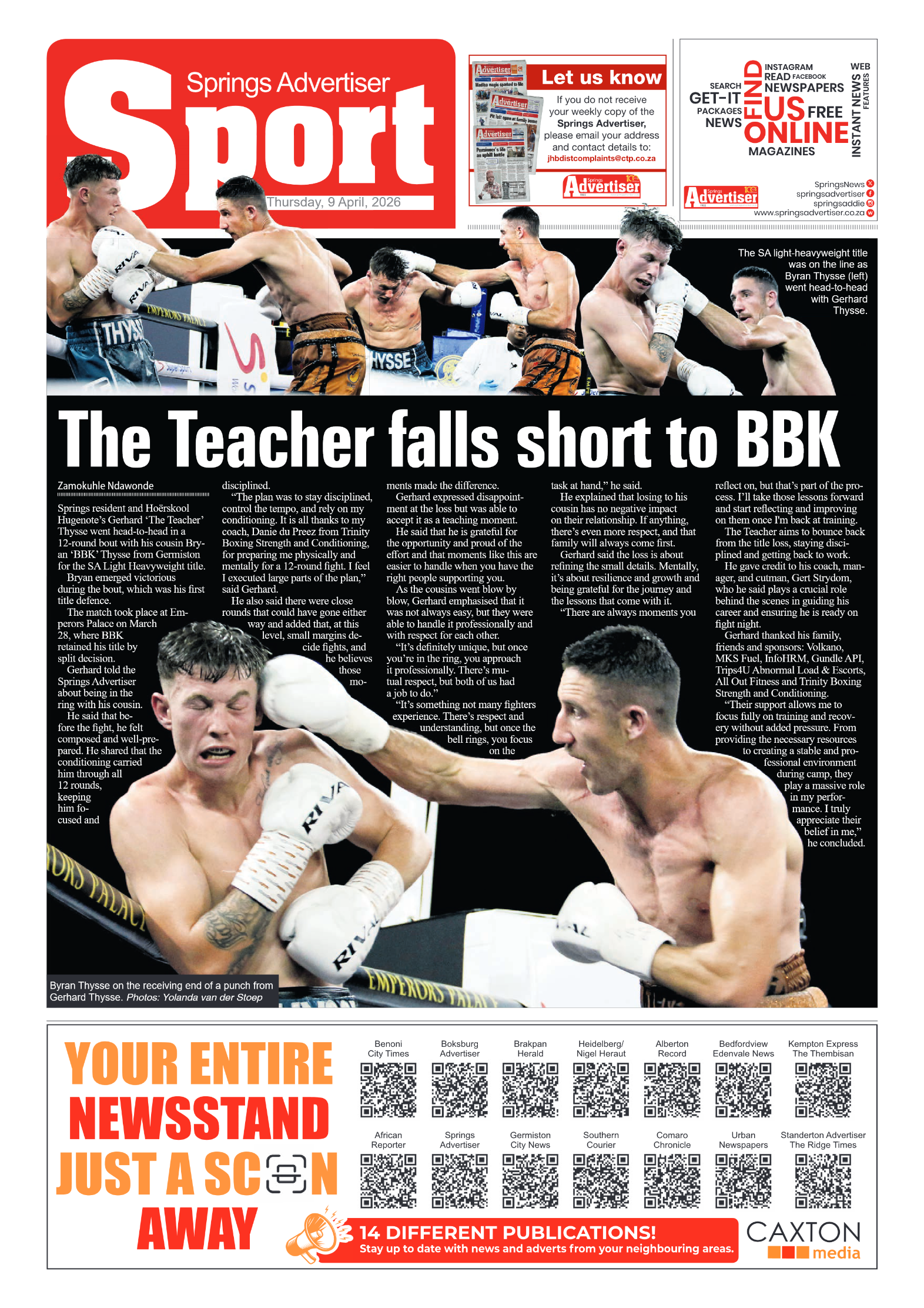 Springs Advertiser 5 April 2026 page 10