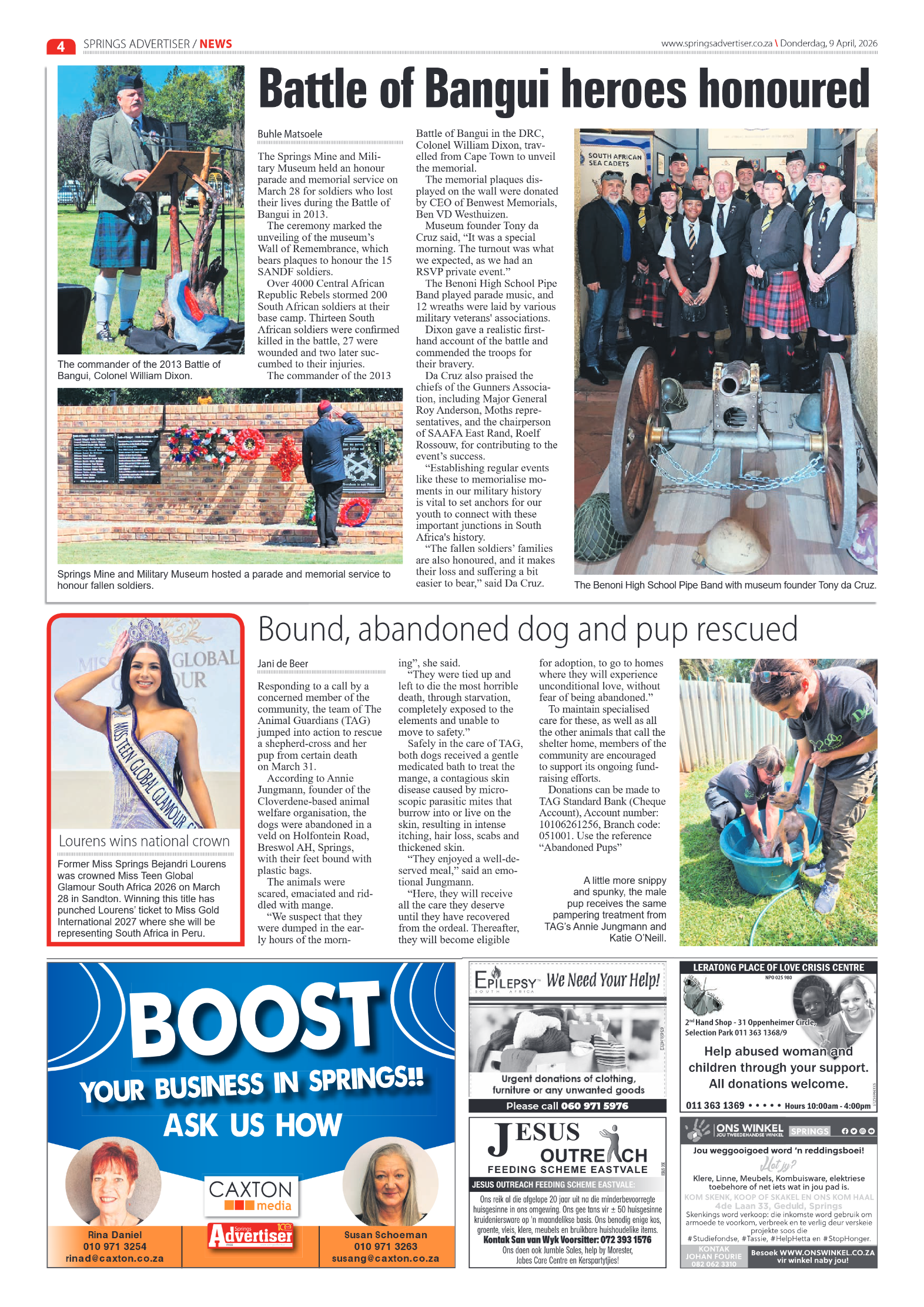 Springs Advertiser 5 April 2026 page 6