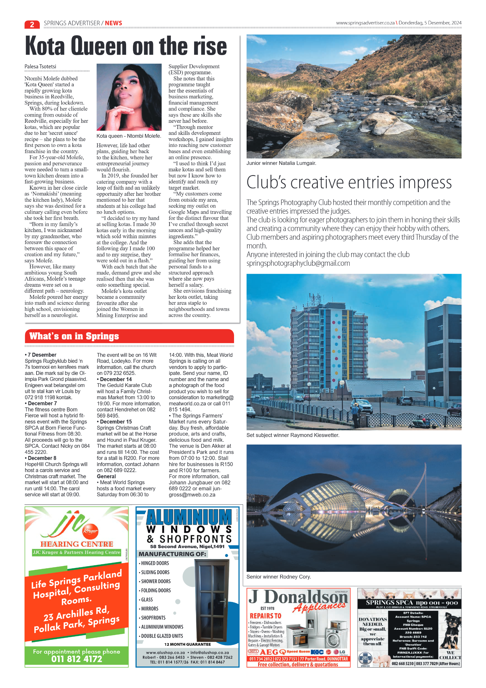 Springs Advertiser 5 December 2024 page 2
