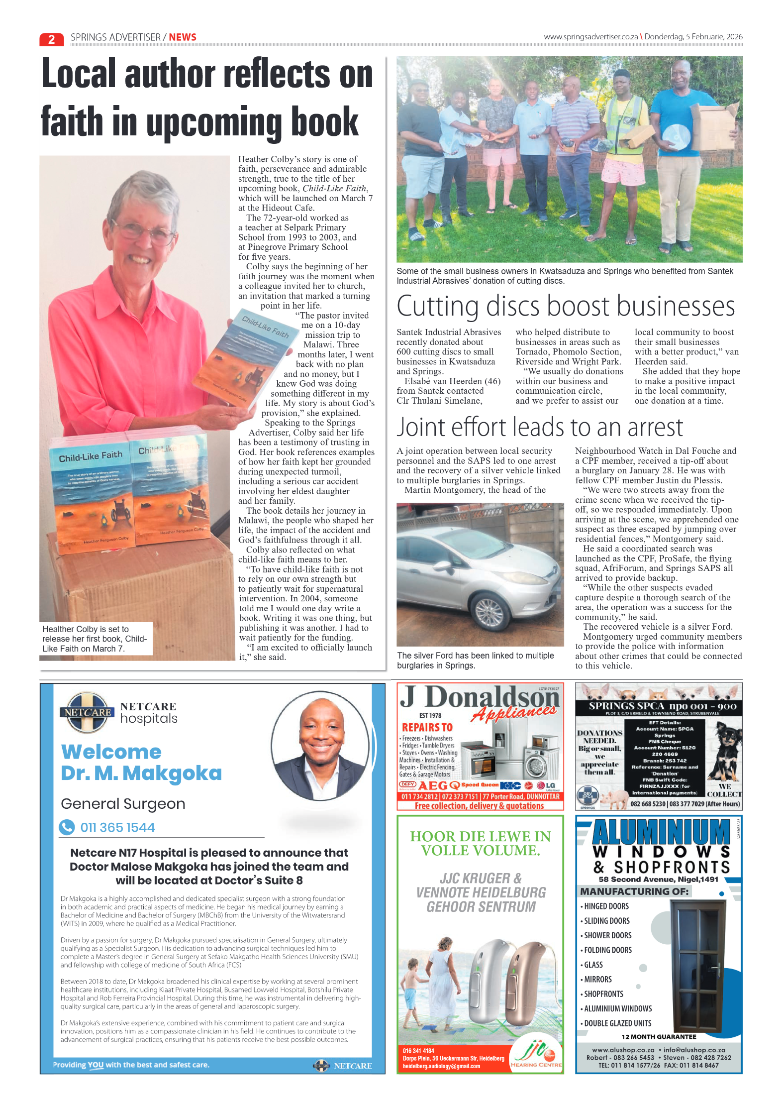 Springs Advertiser 5 February 2026 page 2