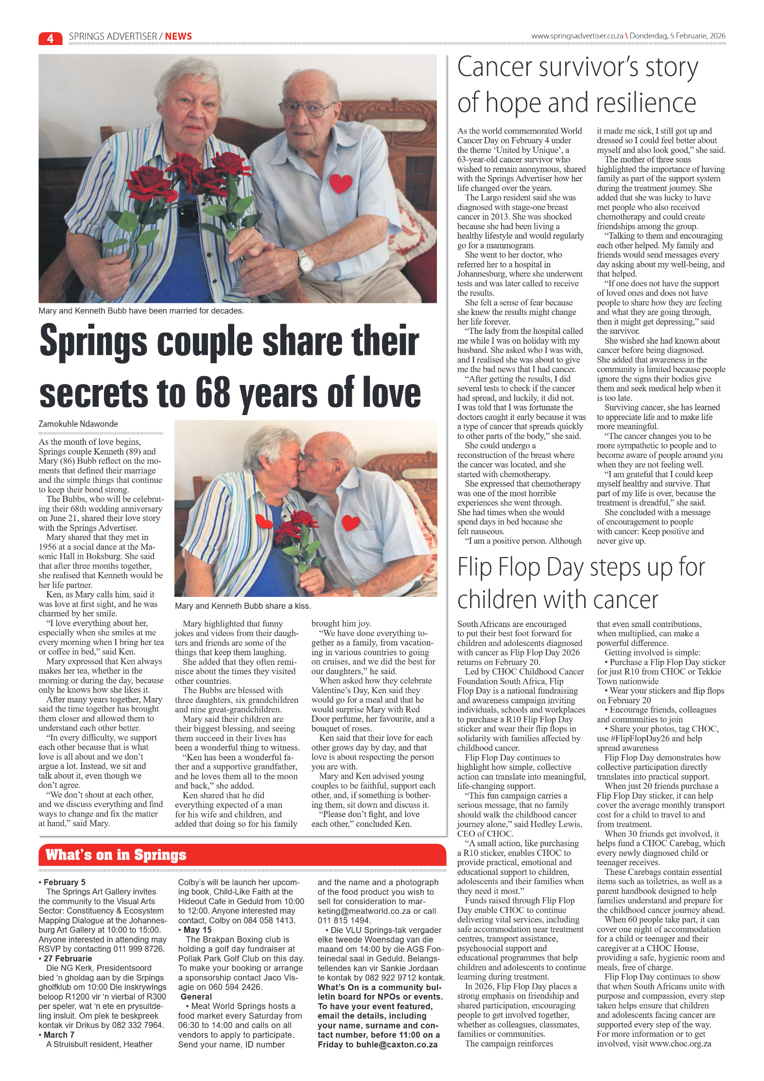 Springs Advertiser 5 February 2026 page 4