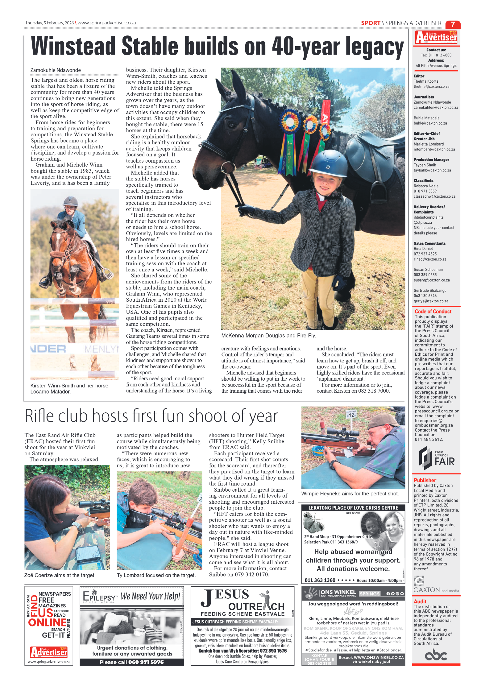 Springs Advertiser 5 February 2026 page 7