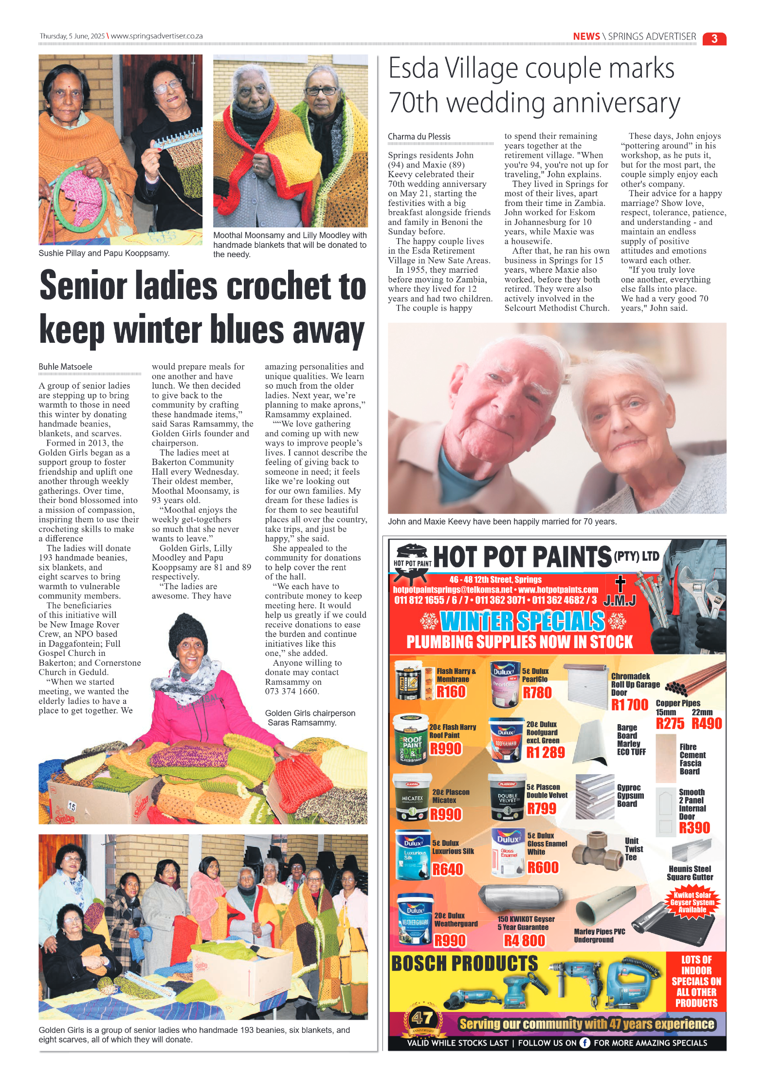 Springs Advertiser 5 June 2025 page 3