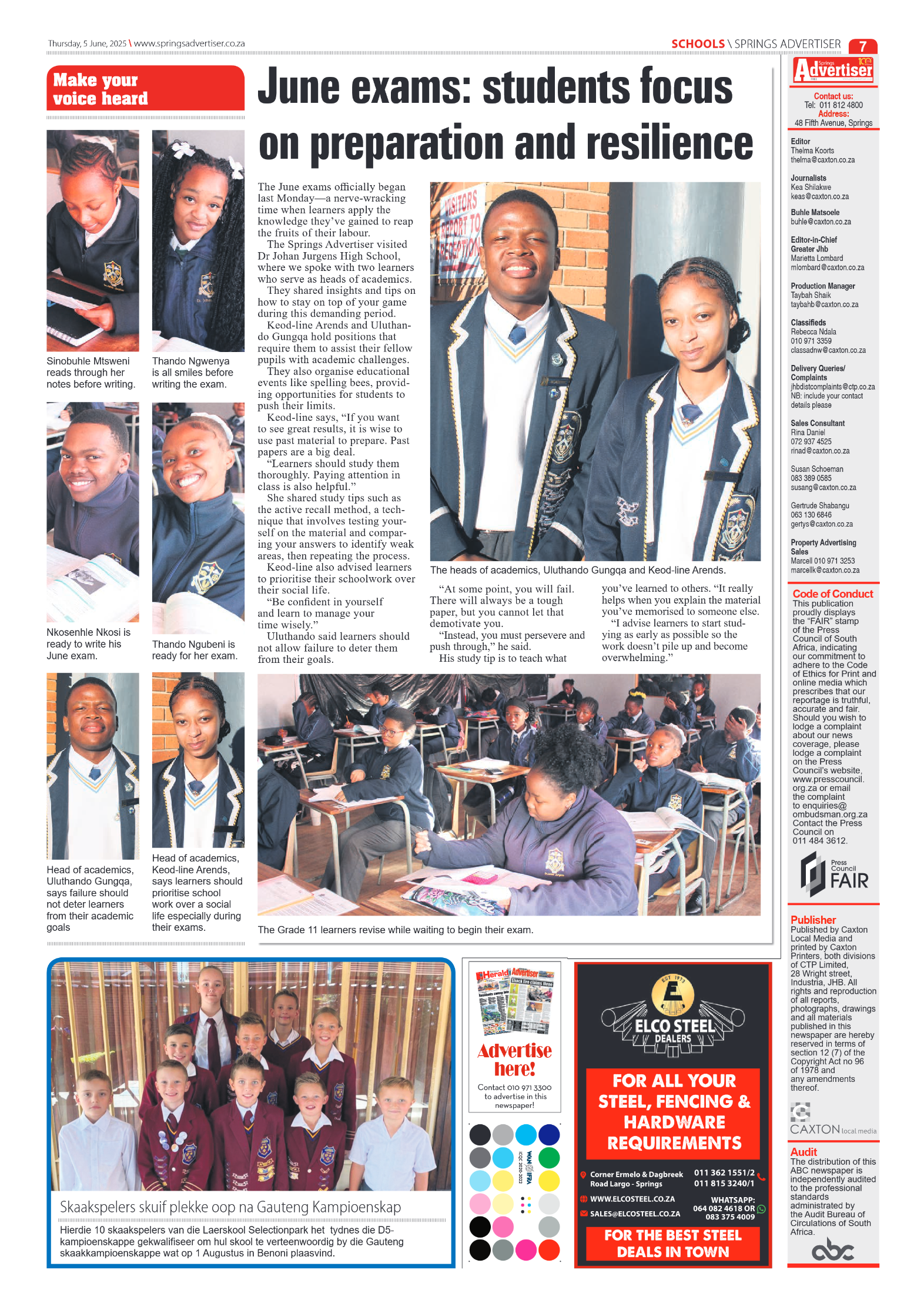 Springs Advertiser 5 June 2025 page 7