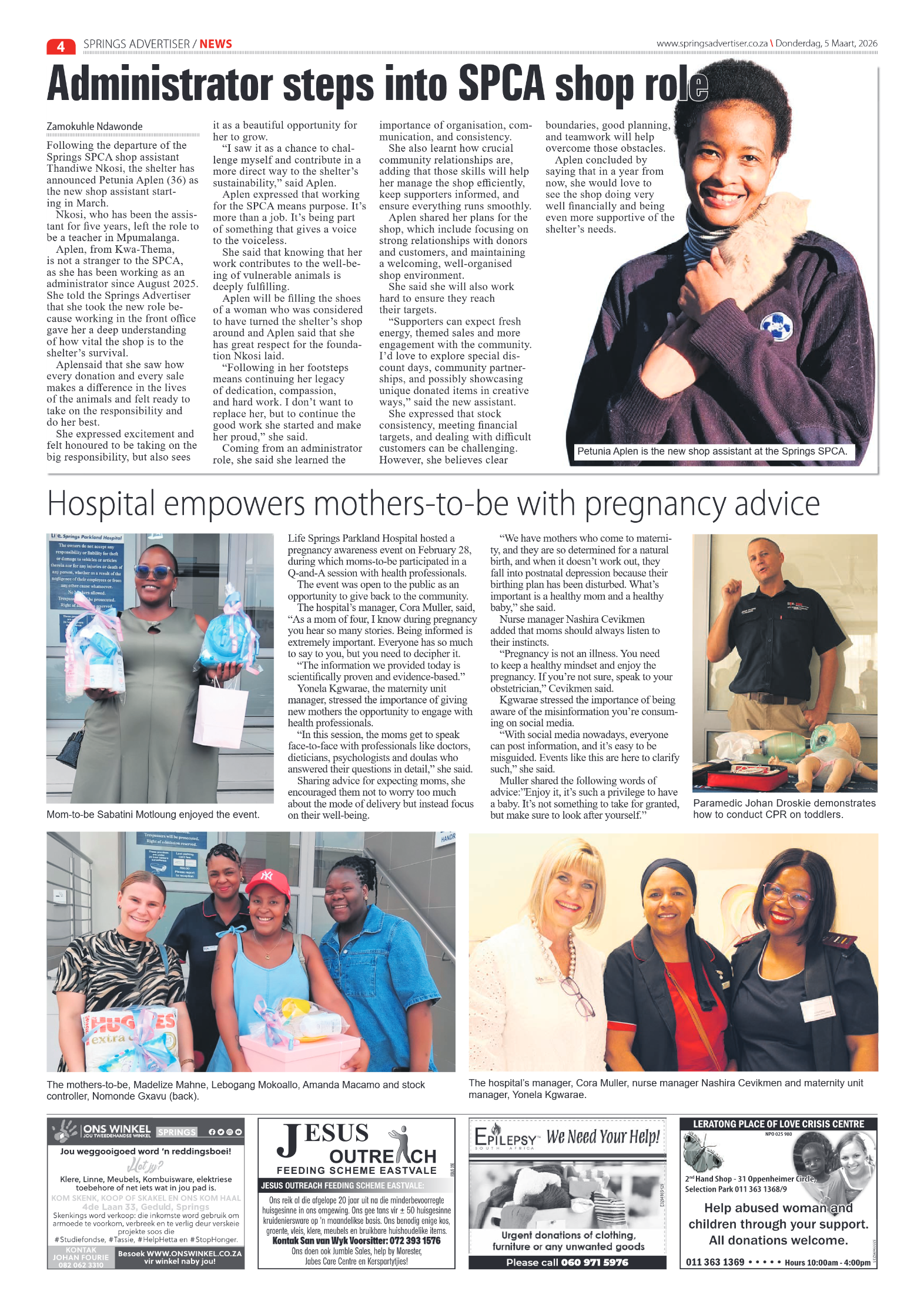 Springs Advertiser 5 March 2026 page 4