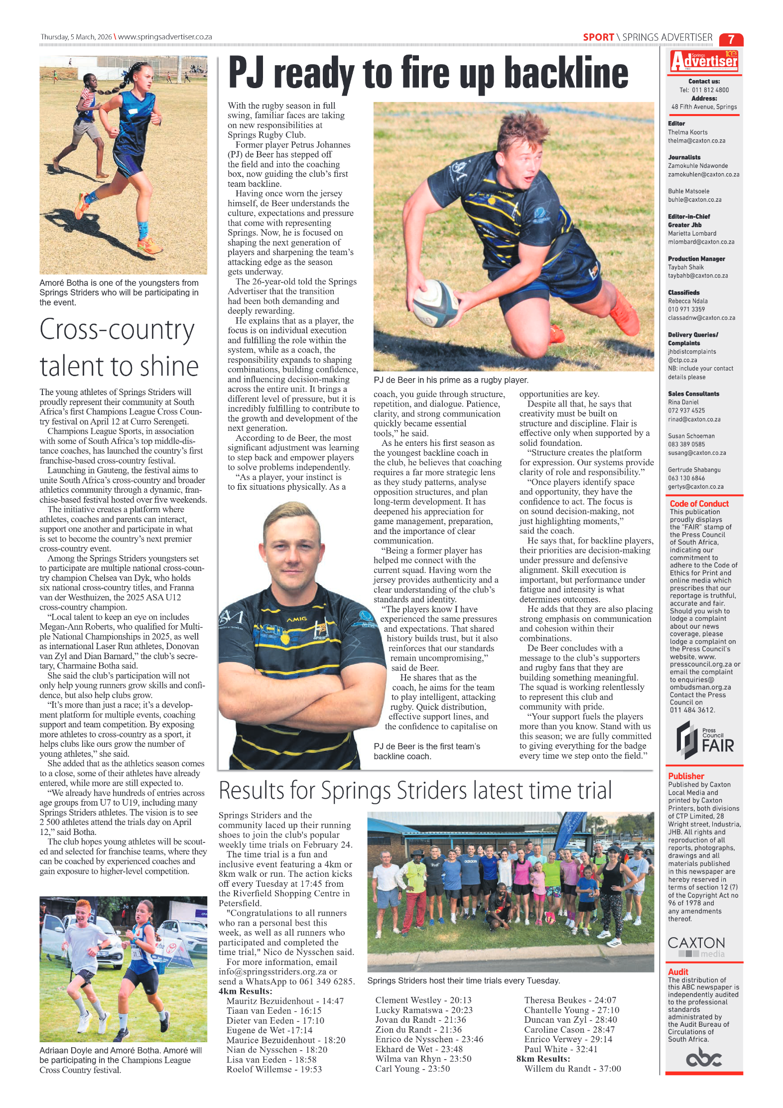 Springs Advertiser 5 March 2026 page 7