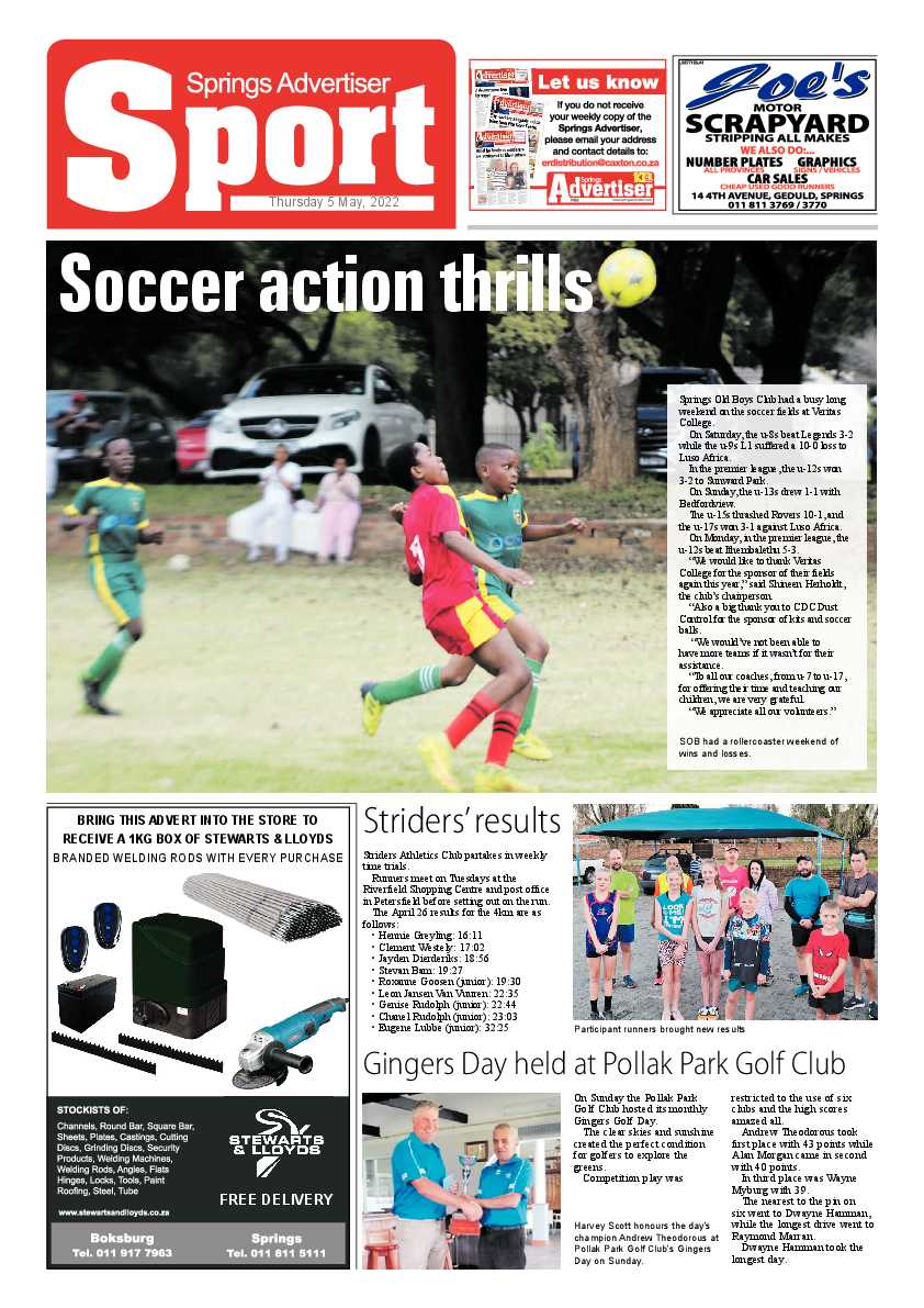 Springs Advertiser 5 May 2022 page 12