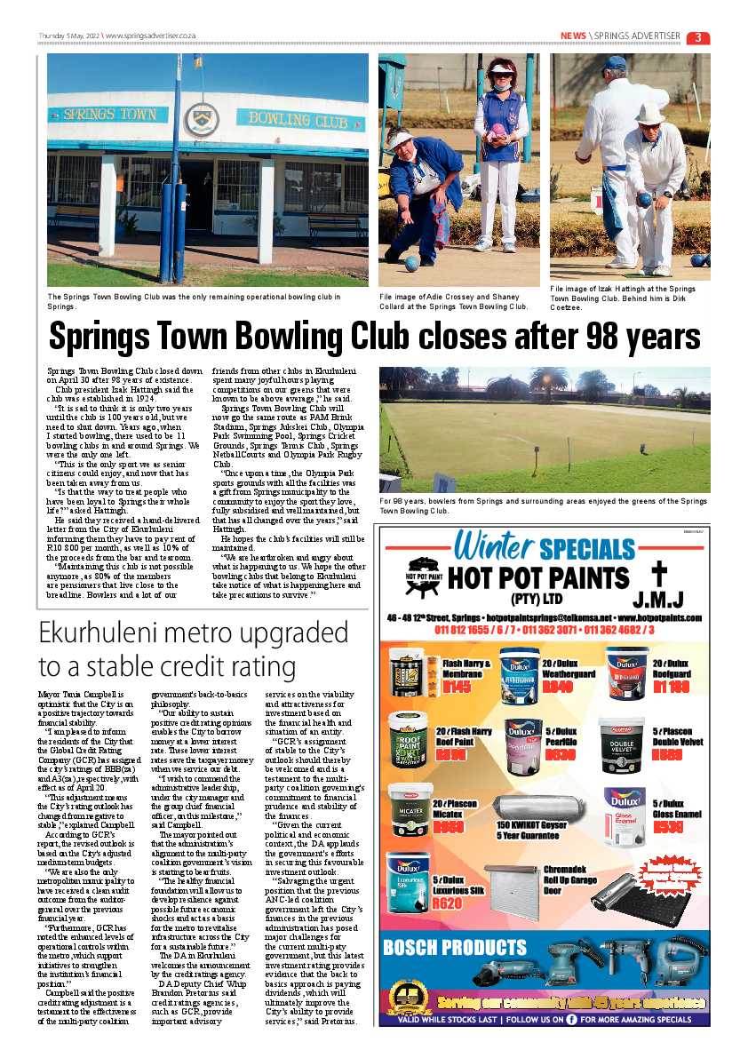 Springs Advertiser 5 May 2022 page 3