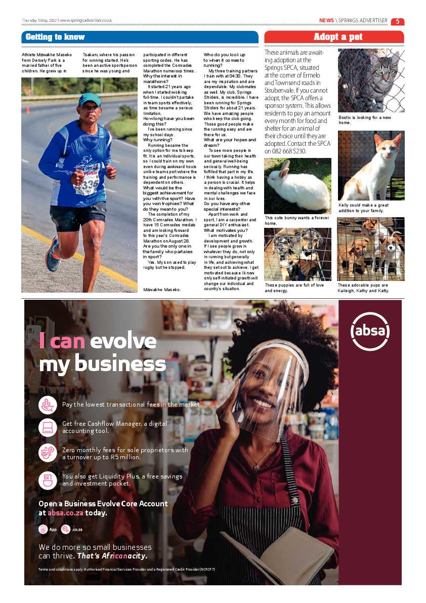 Springs Advertiser 5 May 2022 page 5