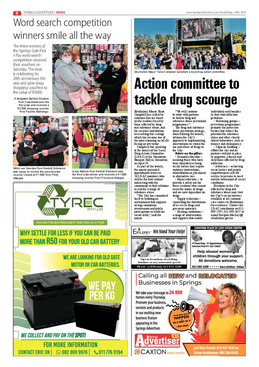 Springs Advertiser 5 May 2022 page 8