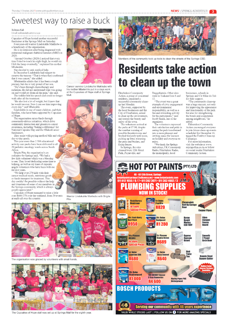 Springs Advertiser 5 October 2023 page 3