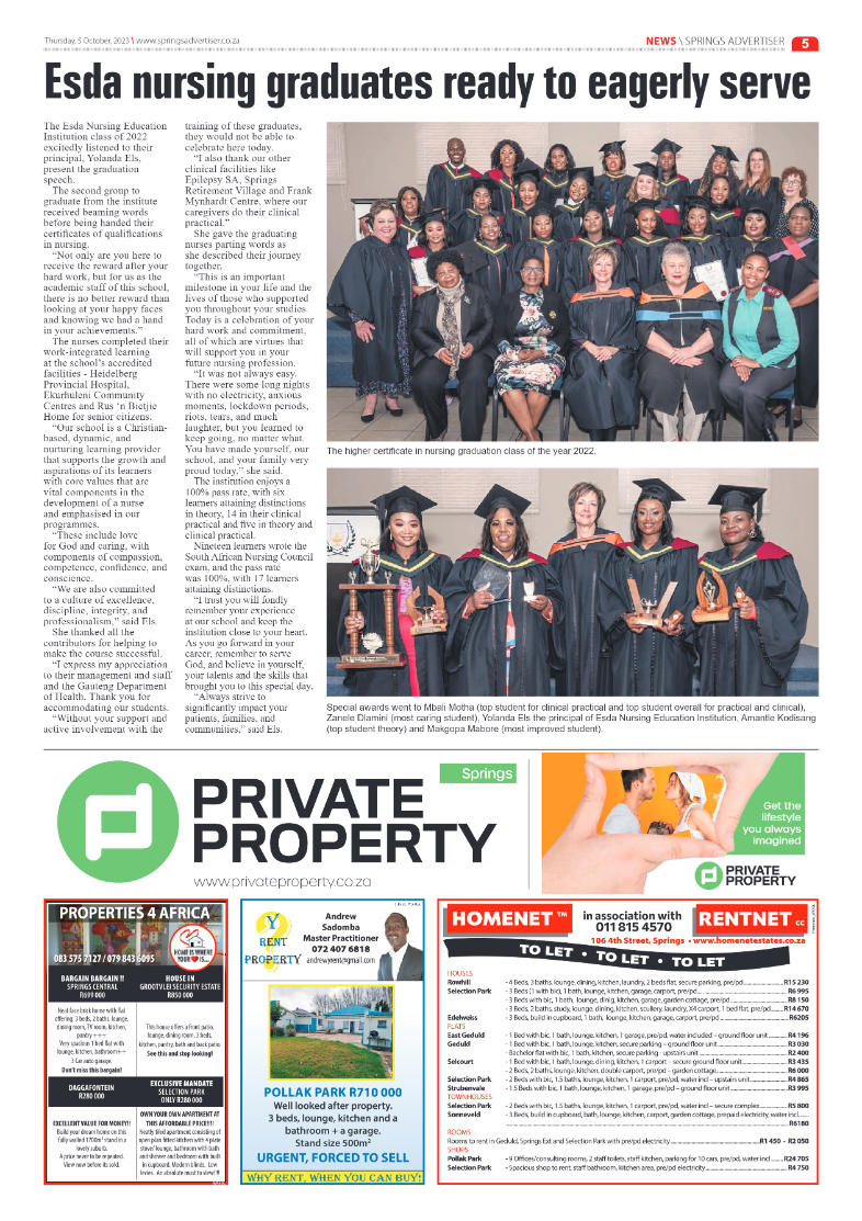 Springs Advertiser 5 October 2023 page 5